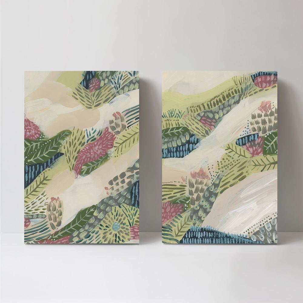 wall-art-print-canvas-poster-framed-Wild Flower Journey, Set Of 2, Style B-by-Emily Wood-Gioia Wall Art