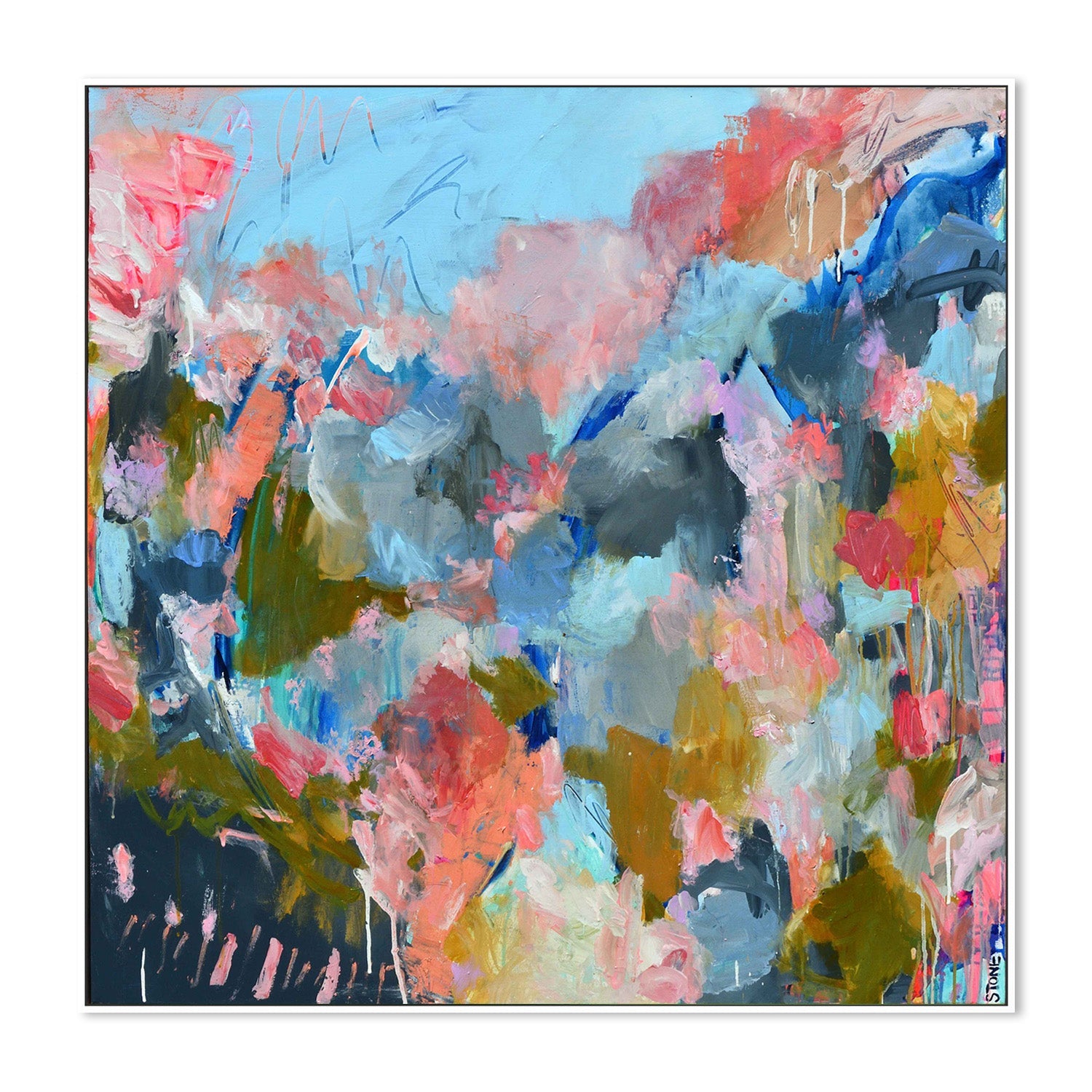 wall-art-print-canvas-poster-framed-Wild flowers in bloom-5