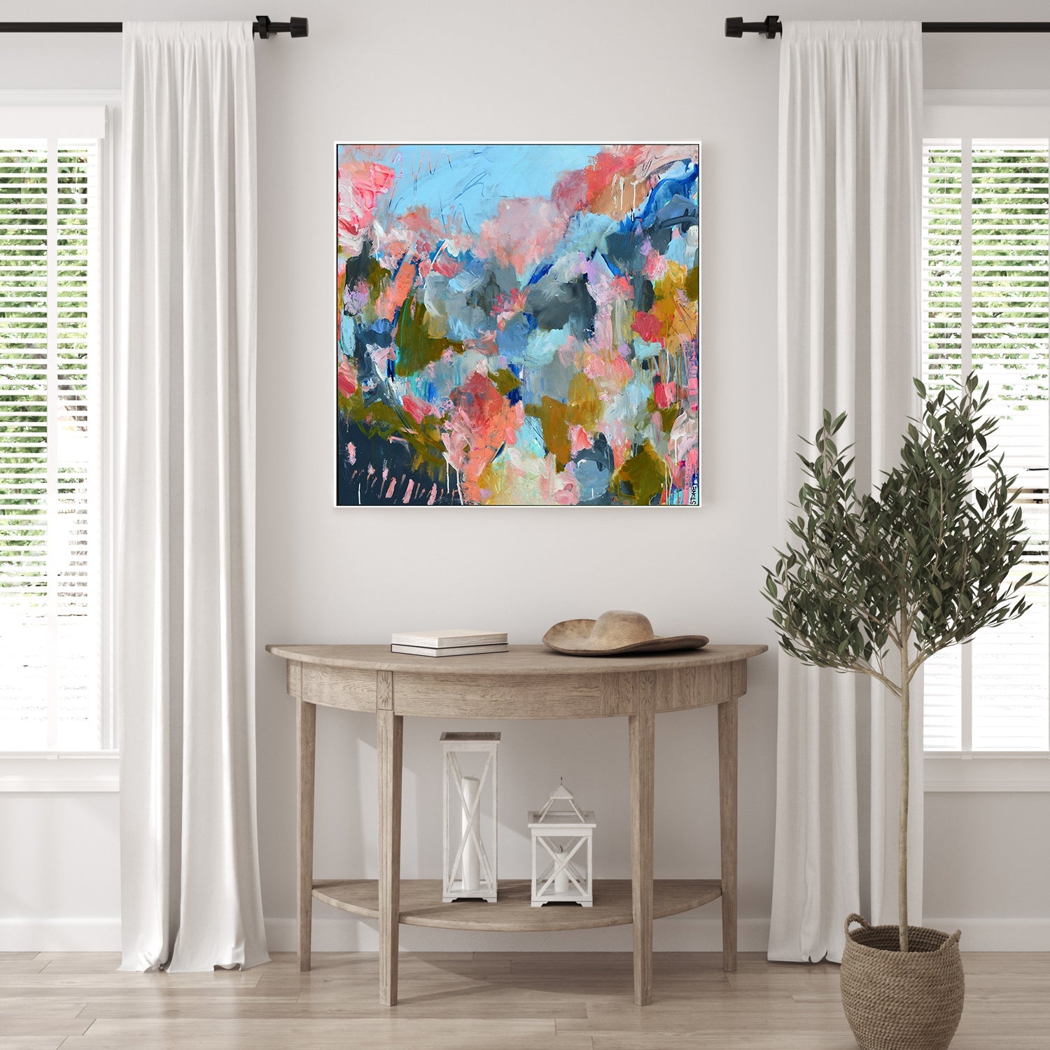 wall-art-print-canvas-poster-framed-Wild flowers in bloom-9