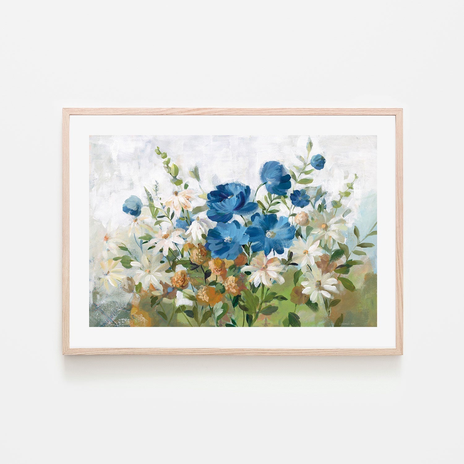 wall-art-print-canvas-poster-framed-Wild Hillside-by-Danhui Nai-Gioia Wall Art