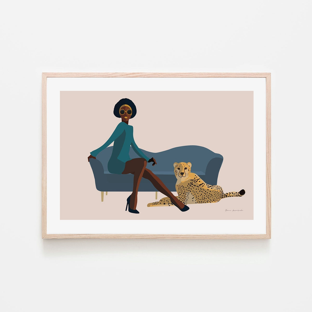 wall-art-print-canvas-poster-framed-Wild Lounge, Style A , By Omar Escalante-GIOIA-WALL-ART