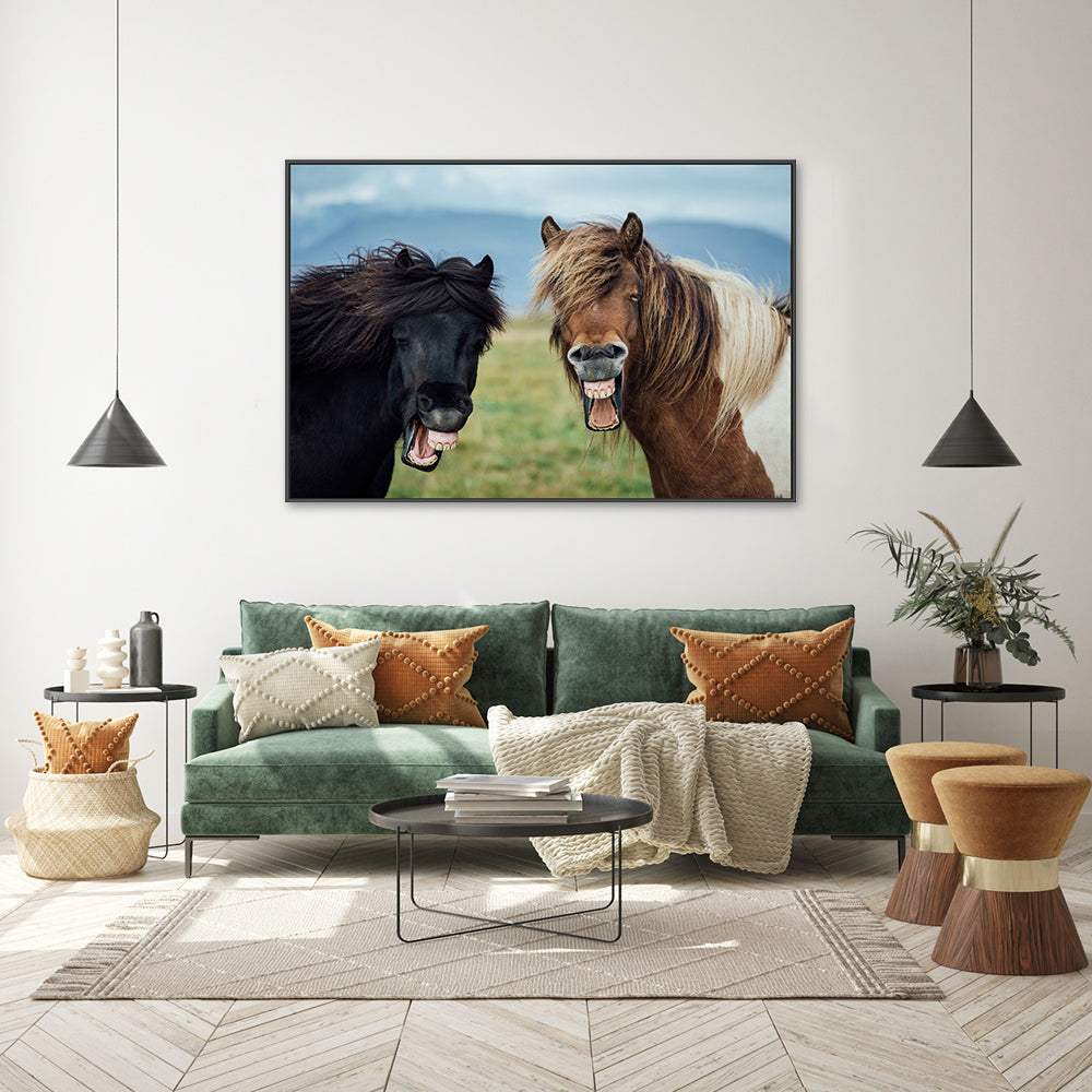 wall-art-print-canvas-poster-framed-Wild Smile, by Nir Amos-by-Plus X Studio-Gioia Wall Art