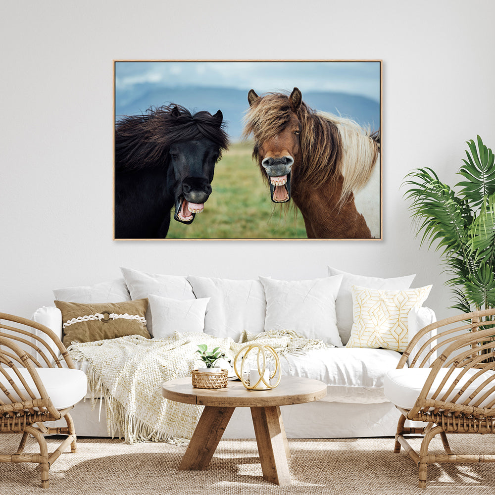 wall-art-print-canvas-poster-framed-Wild Smile, by Nir Amos-by-Plus X Studio-Gioia Wall Art