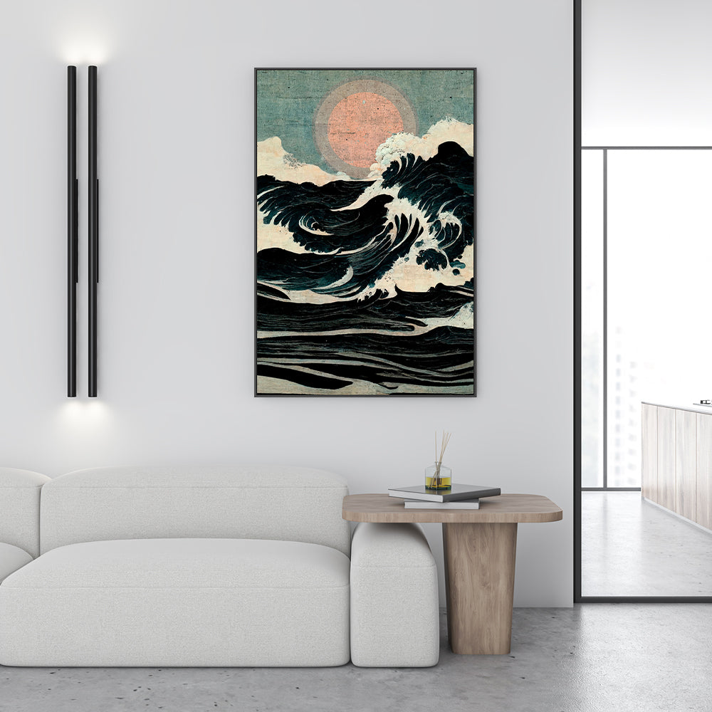 wall-art-print-canvas-poster-framed-Wild Waves , By Treechild-GIOIA-WALL-ART