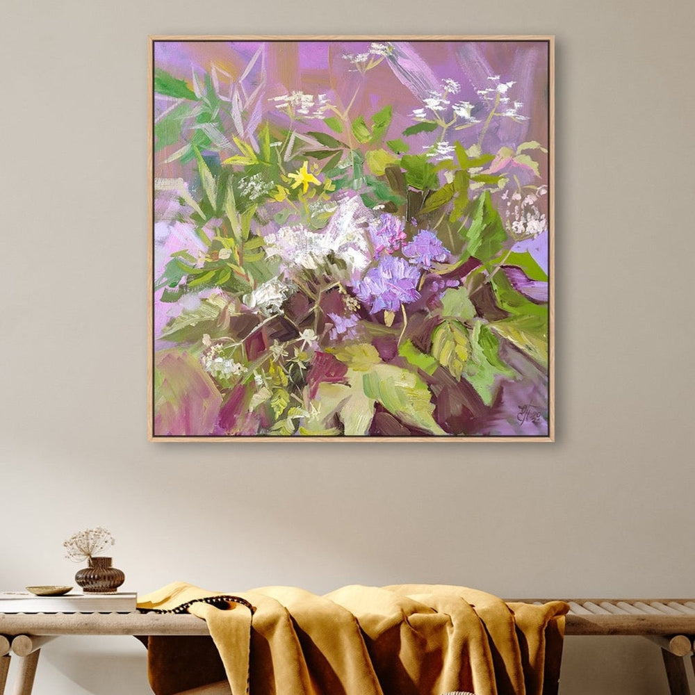 wall-art-print-canvas-poster-framed-Wildflowers-by-Ekaterina Prisich-Gioia Wall Art