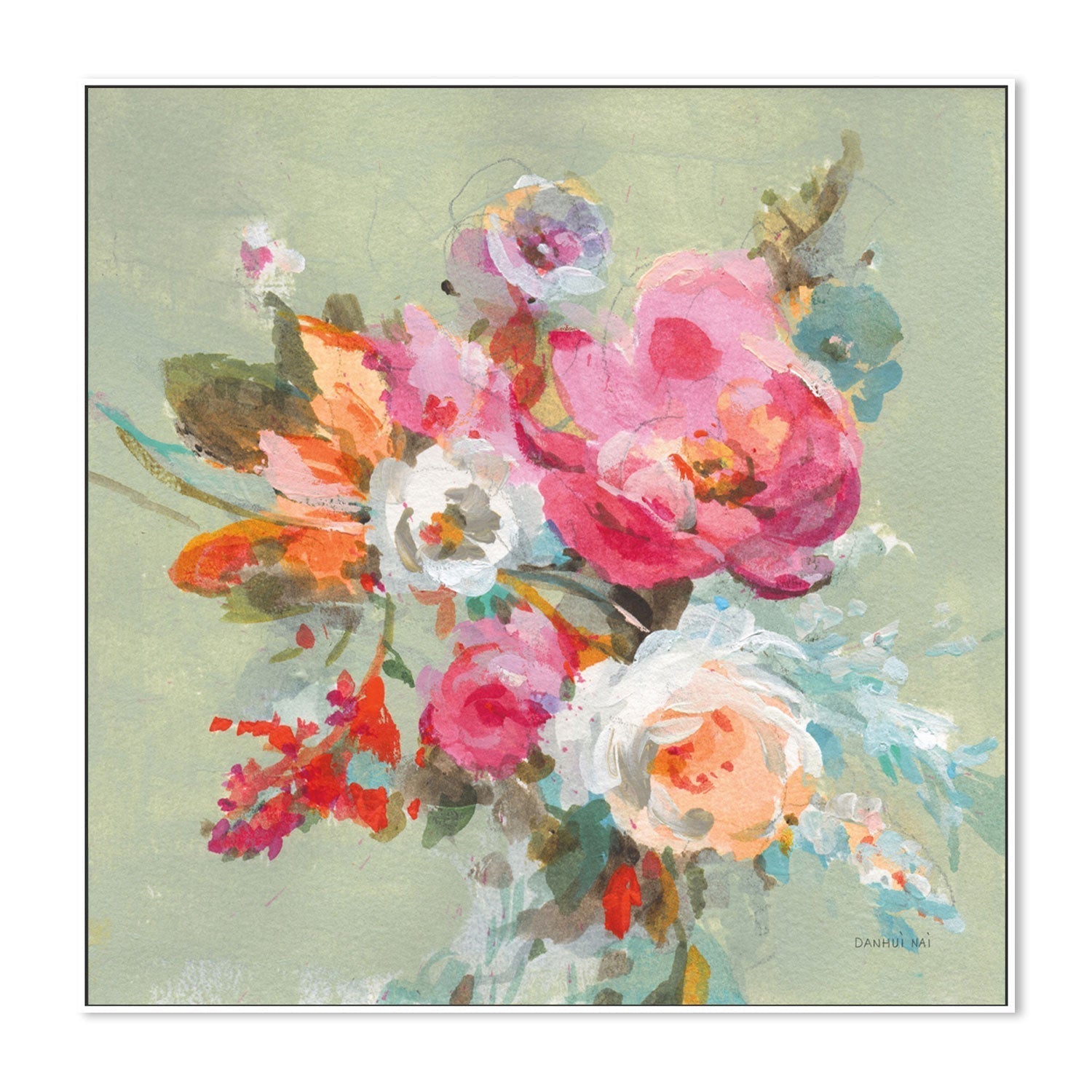 wall-art-print-canvas-poster-framed-Windblown Blooms, Style B-by-Danhui Nai-Gioia Wall Art