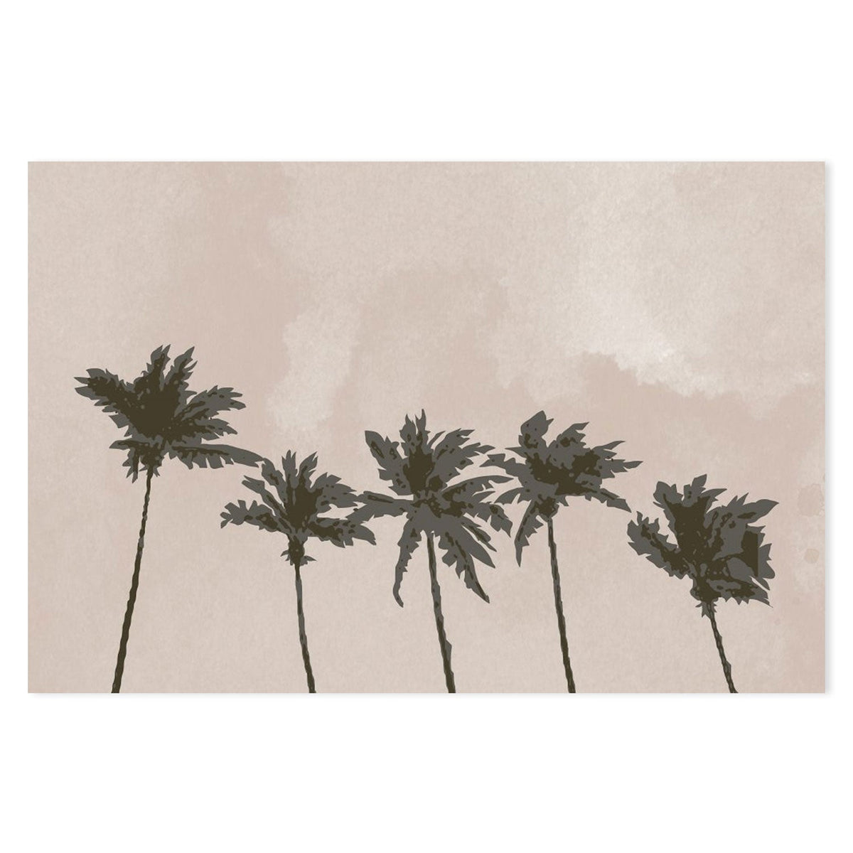 wall-art-print-canvas-poster-framed-Windy Palm Trees-by-Plus X Studio-Gioia Wall Art
