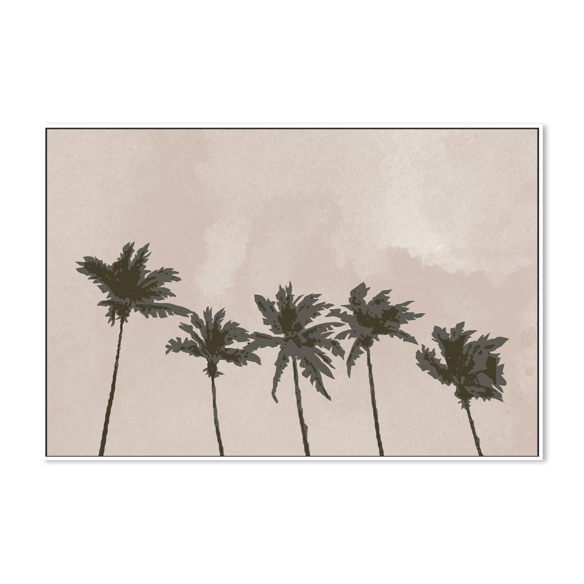 wall-art-print-canvas-poster-framed-Windy Palm Trees-by-Plus X Studio-Gioia Wall Art