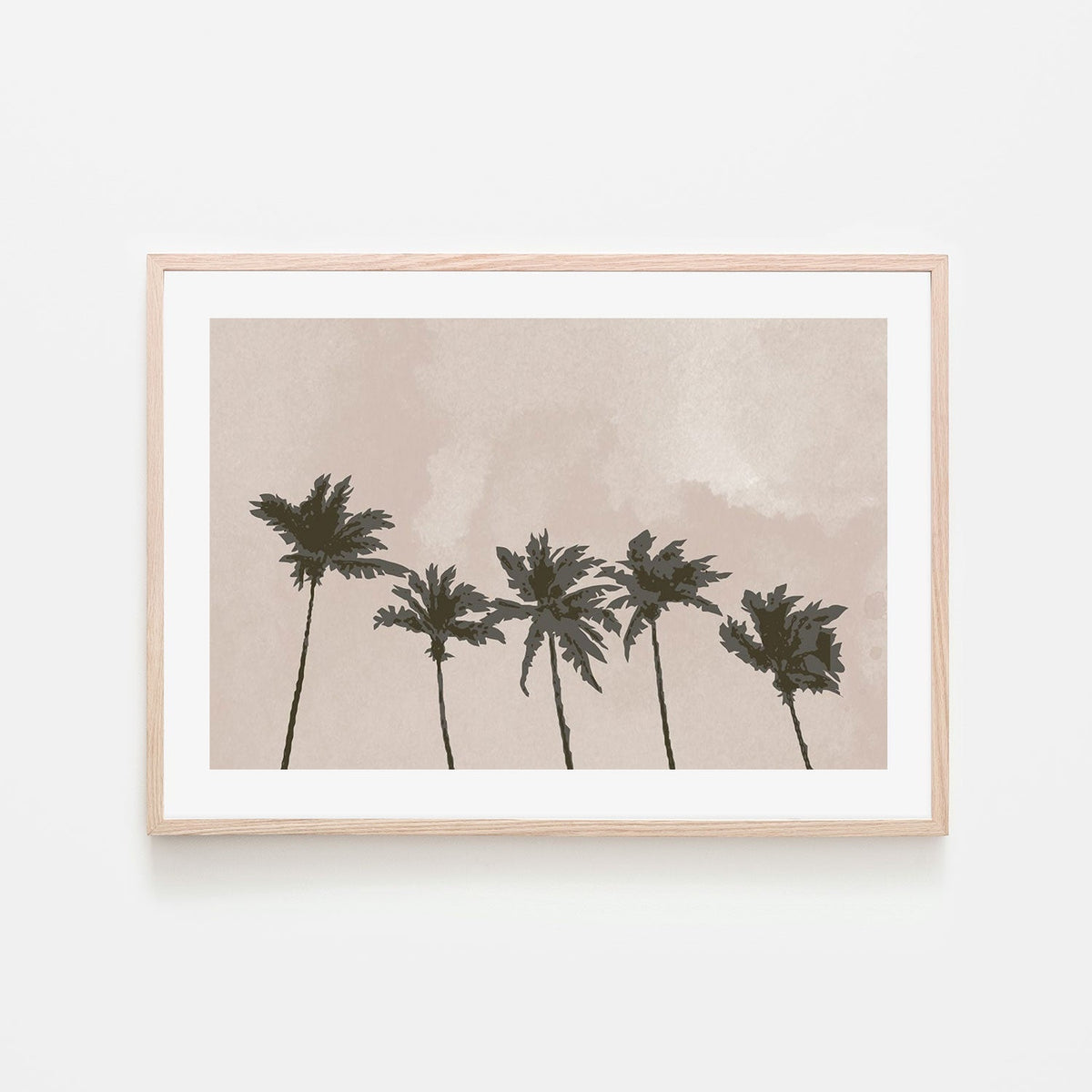 wall-art-print-canvas-poster-framed-Windy Palm Trees-by-Plus X Studio-Gioia Wall Art