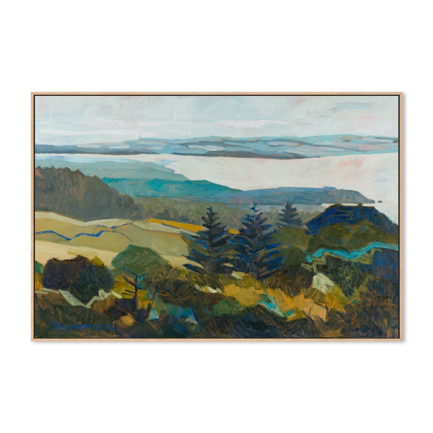wall-art-print-canvas-poster-framed-Winter Blue View , By Liana Steinmetz-4