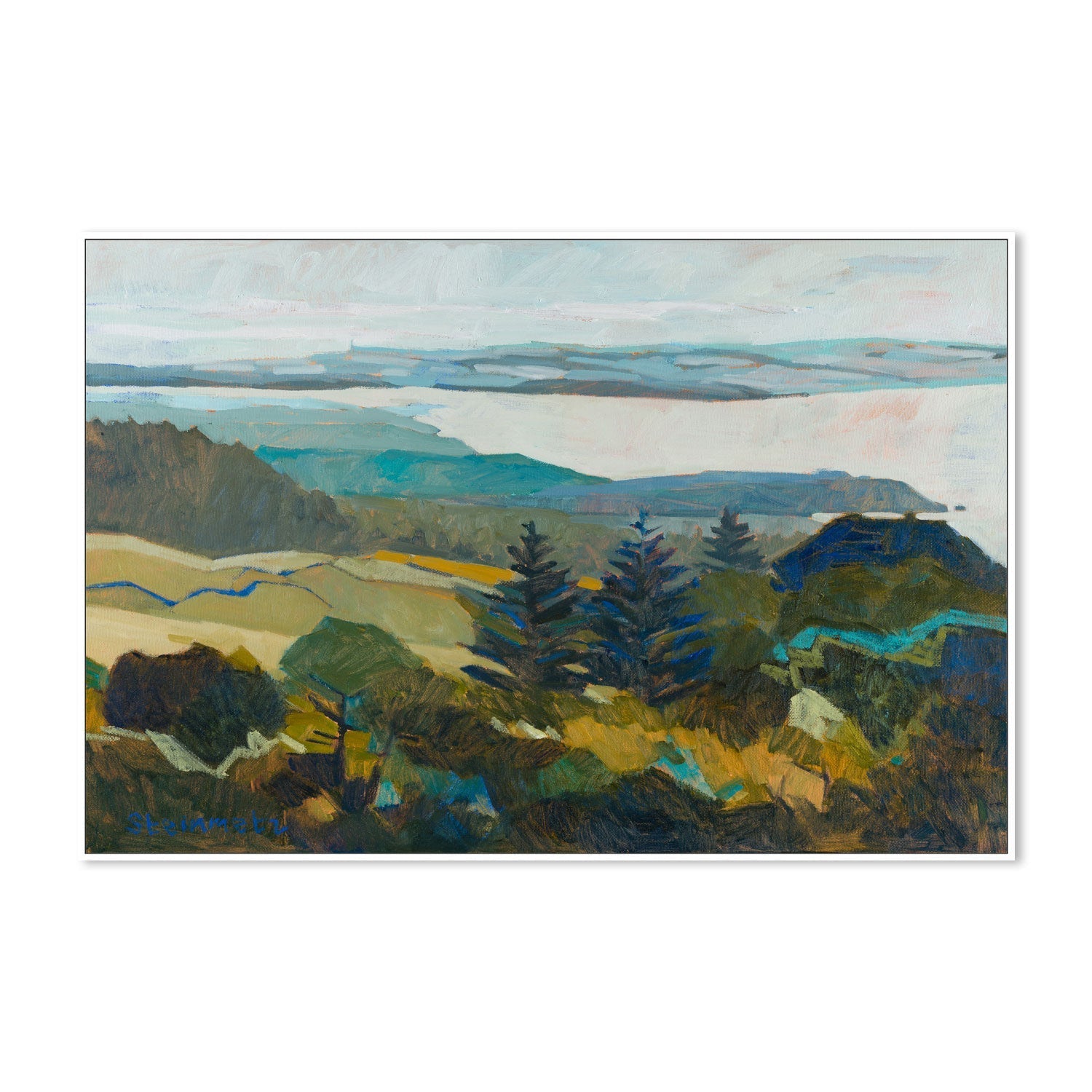 wall-art-print-canvas-poster-framed-Winter Blue View , By Liana Steinmetz-5