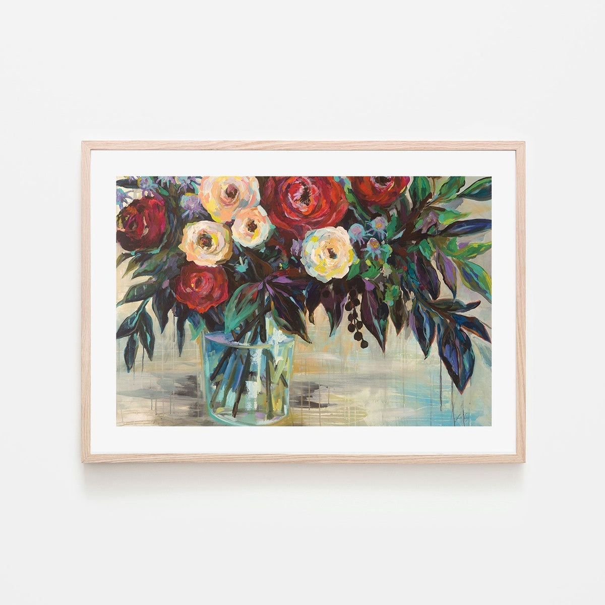wall-art-print-canvas-poster-framed-Winter Floral-by-Jeanette Vertentes-Gioia Wall Art
