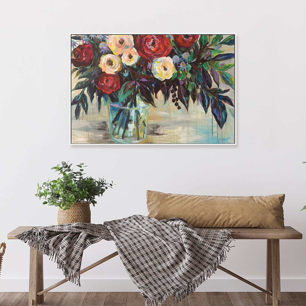 wall-art-print-canvas-poster-framed-Winter Floral-by-Jeanette Vertentes-Gioia Wall Art