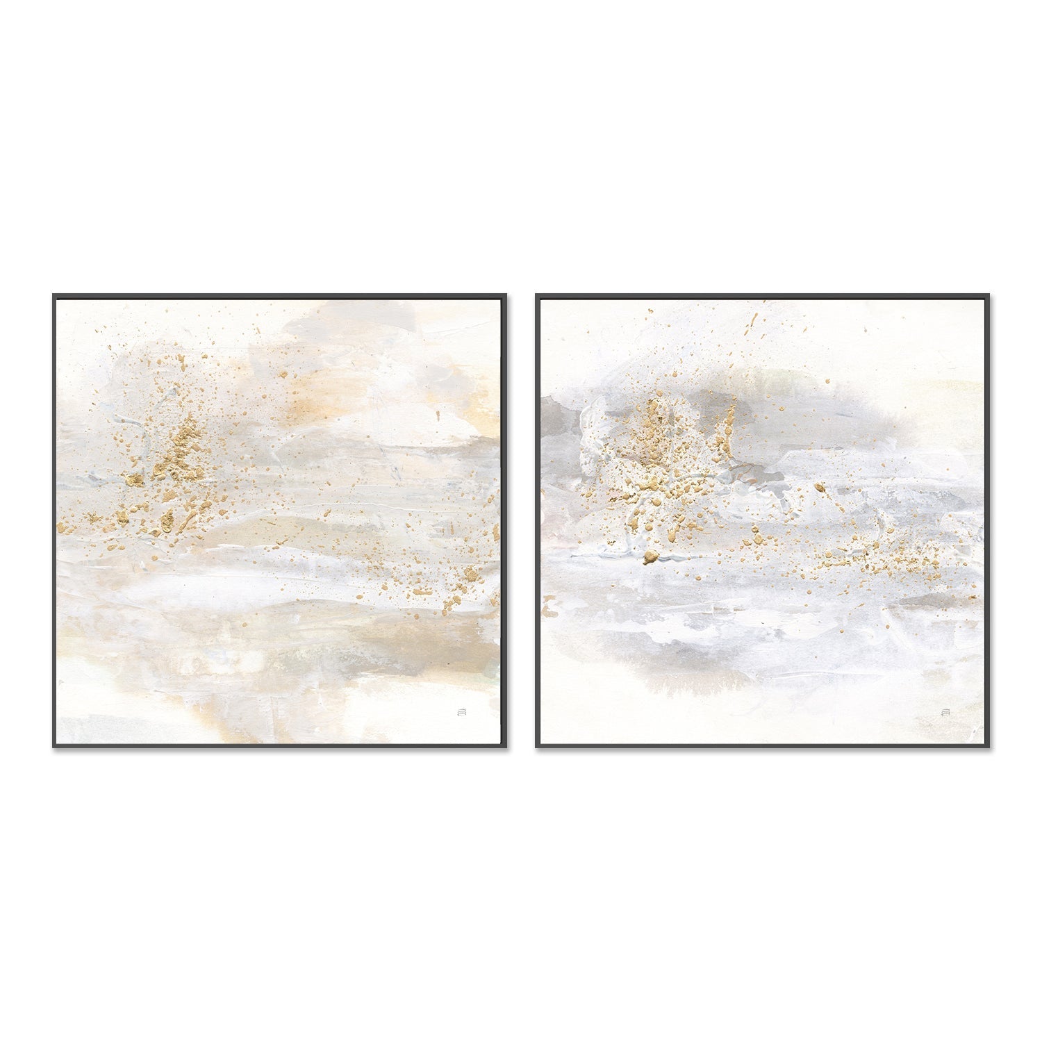 wall-art-print-canvas-poster-framed-Winter Gold, Set of 2-by-Chris Paschke-Gioia Wall Art