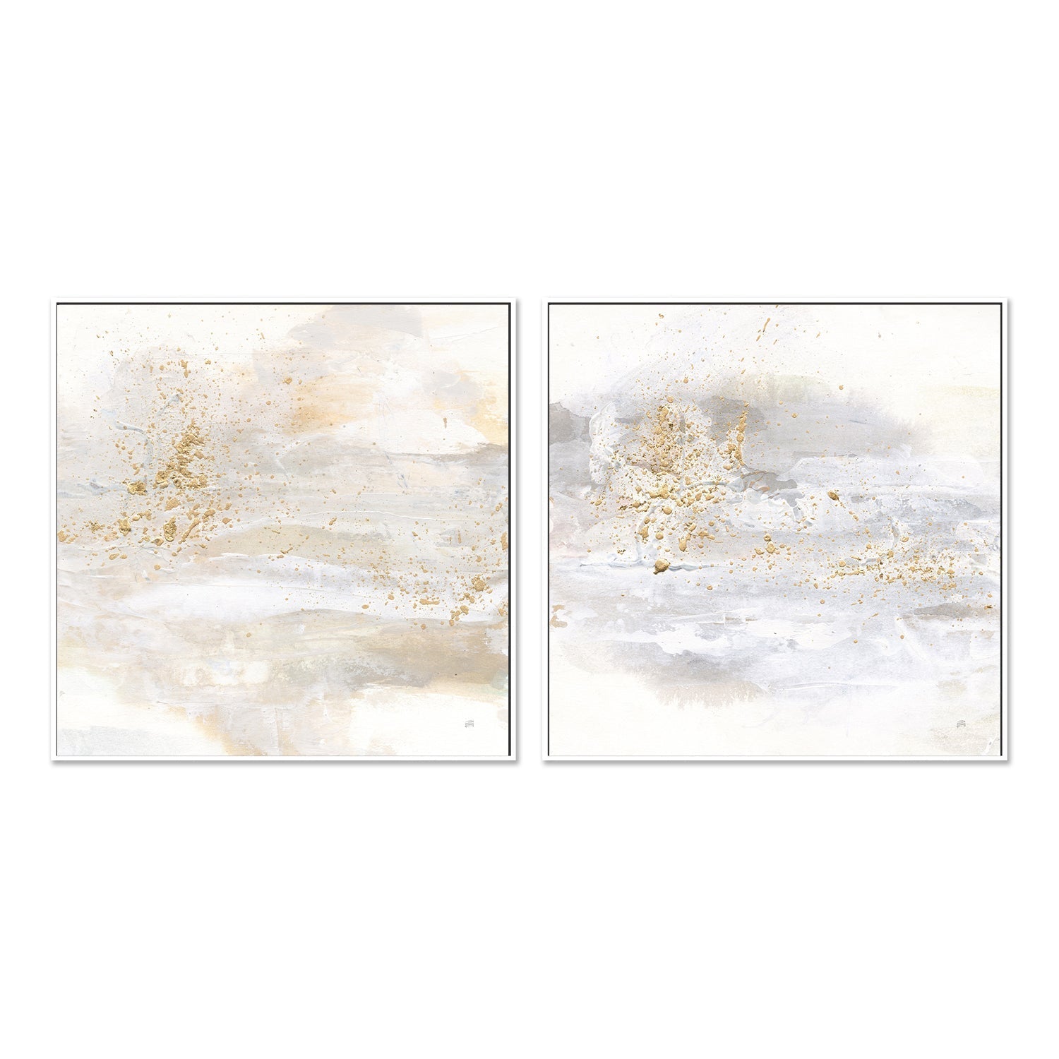 wall-art-print-canvas-poster-framed-Winter Gold, Set of 2-by-Chris Paschke-Gioia Wall Art
