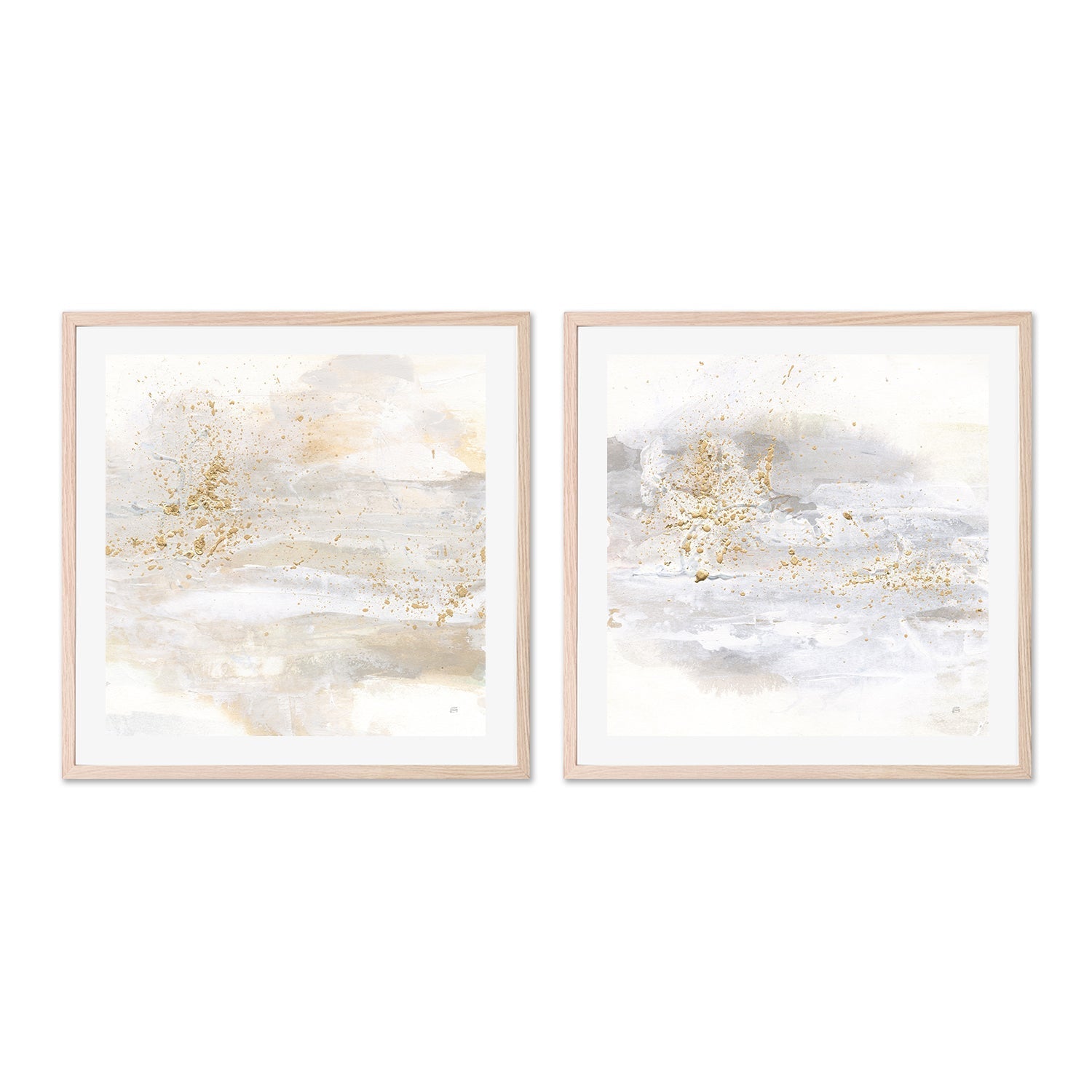 wall-art-print-canvas-poster-framed-Winter Gold, Set of 2-by-Chris Paschke-Gioia Wall Art
