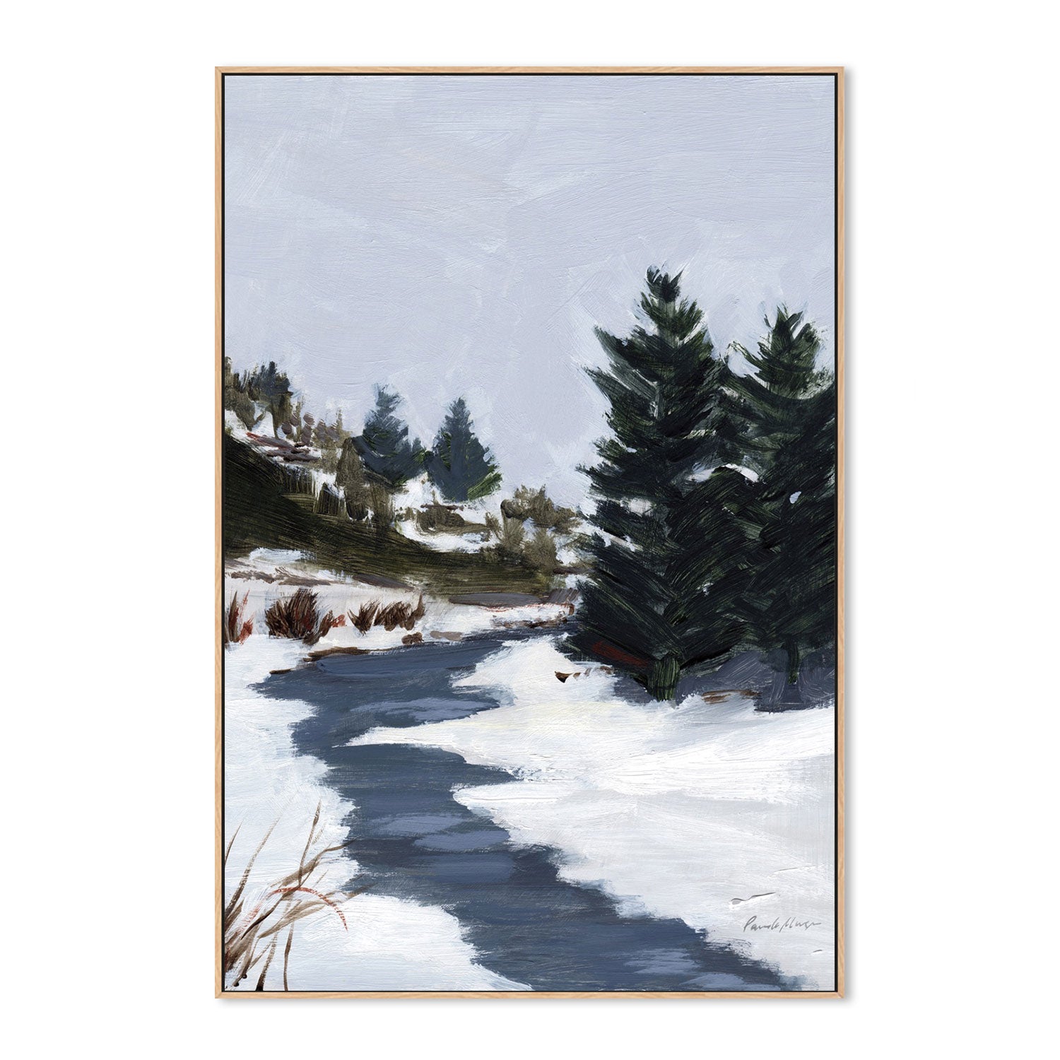 wall-art-print-canvas-poster-framed-Winter Trails-by-Pamela Munger-Gioia Wall Art