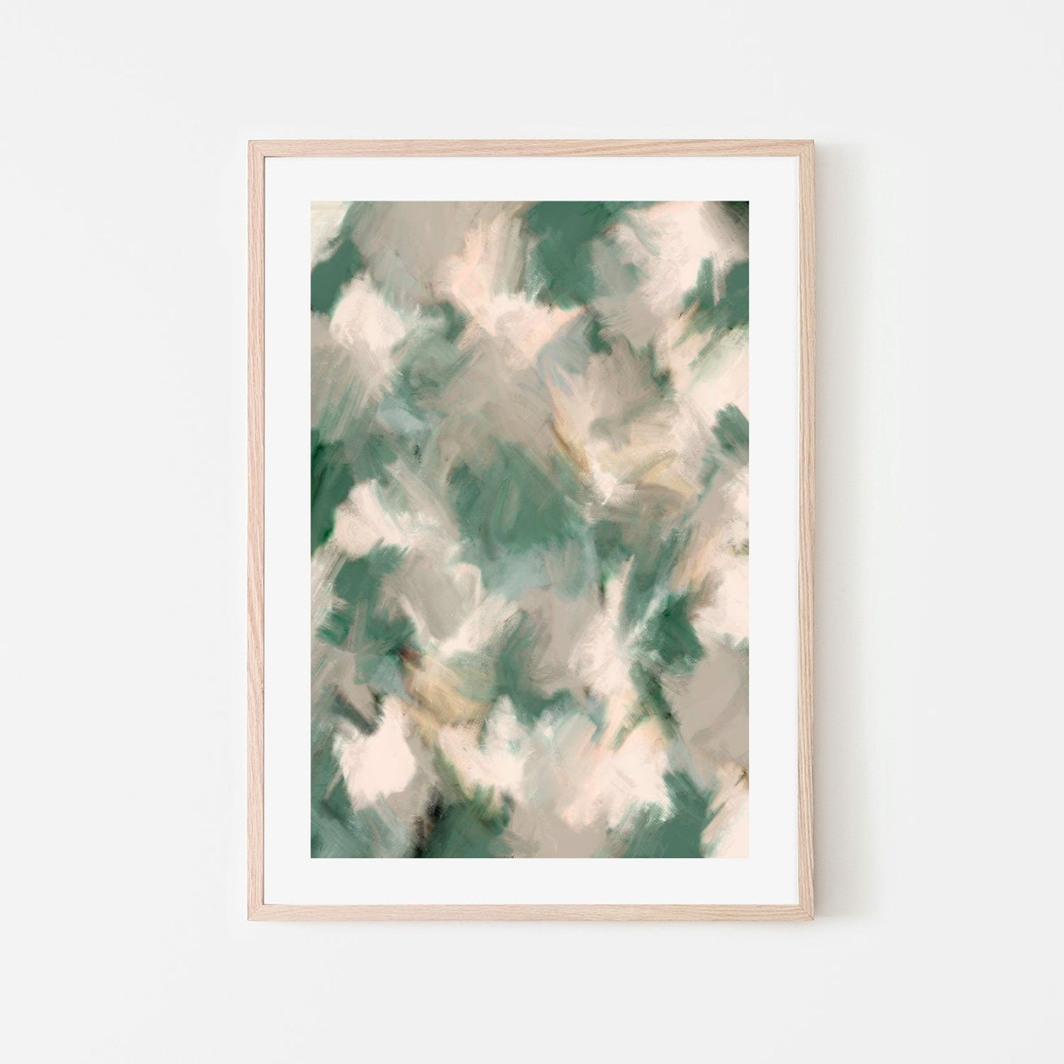 wall-art-print-canvas-poster-framed-Wiped Jungle Pattern , By Treechild-GIOIA-WALL-ART