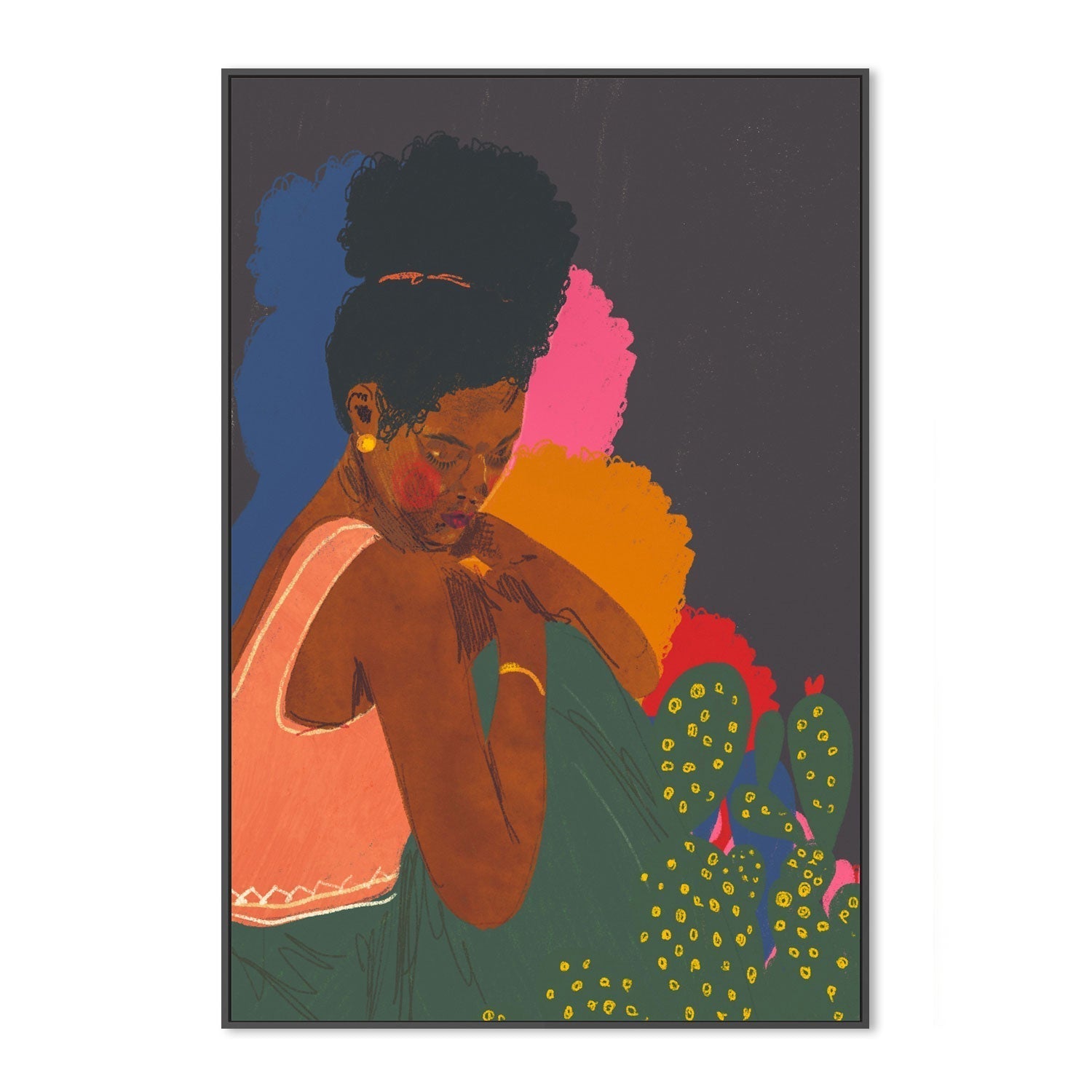 wall-art-print-canvas-poster-framed-Woman , By Gigi Rosado-GIOIA-WALL-ART