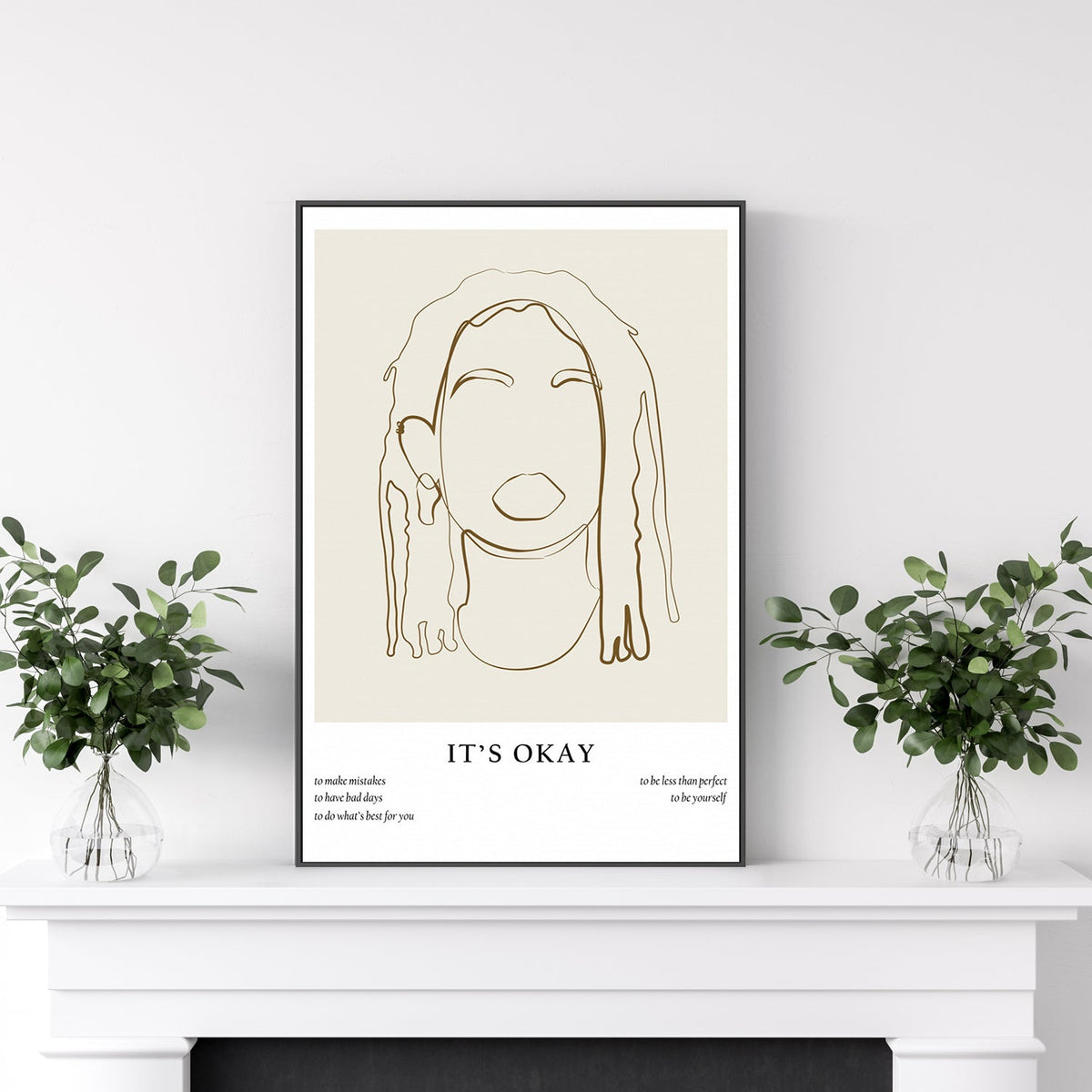 wall-art-print-canvas-poster-framed-Woman Line Portrait, by Anastasiya-by-Plus X Studio-Gioia Wall Art