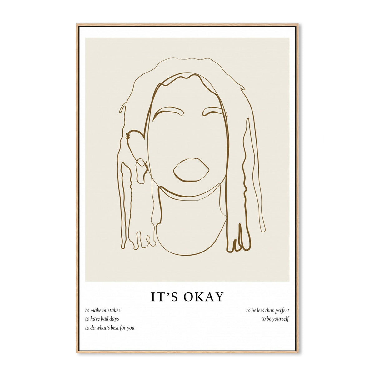 wall-art-print-canvas-poster-framed-Woman Line Portrait, by Anastasiya-by-Plus X Studio-Gioia Wall Art
