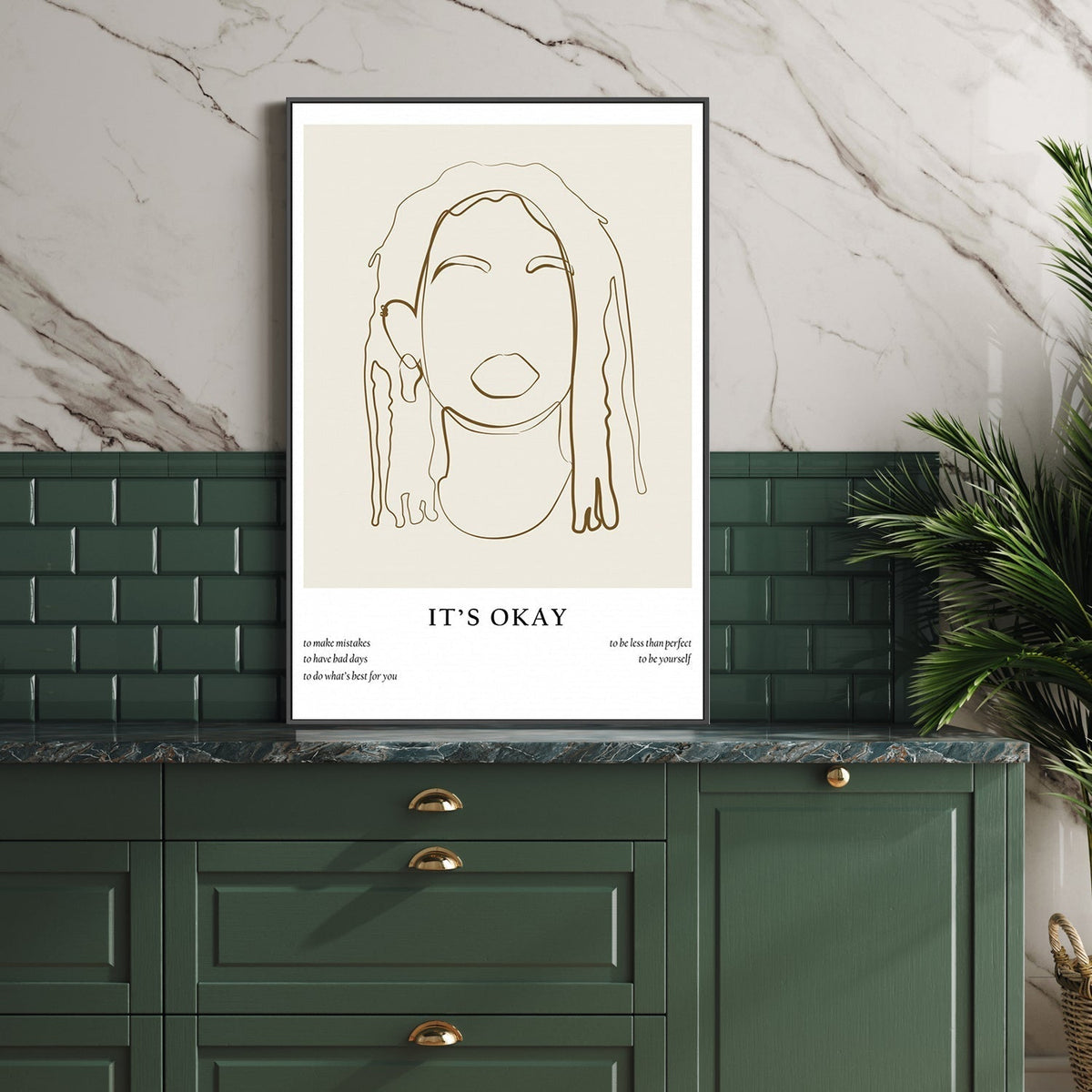 wall-art-print-canvas-poster-framed-Woman Line Portrait, by Anastasiya-by-Plus X Studio-Gioia Wall Art