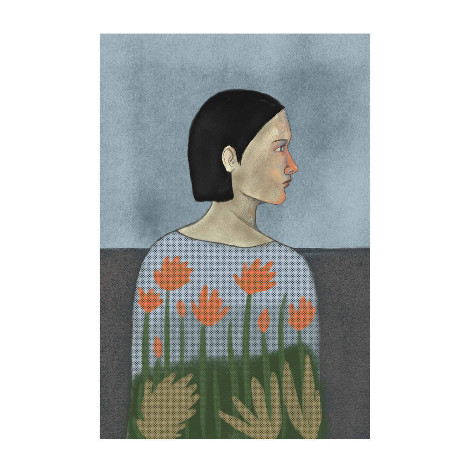 wall-art-print-canvas-poster-framed-Woman Portrait-1