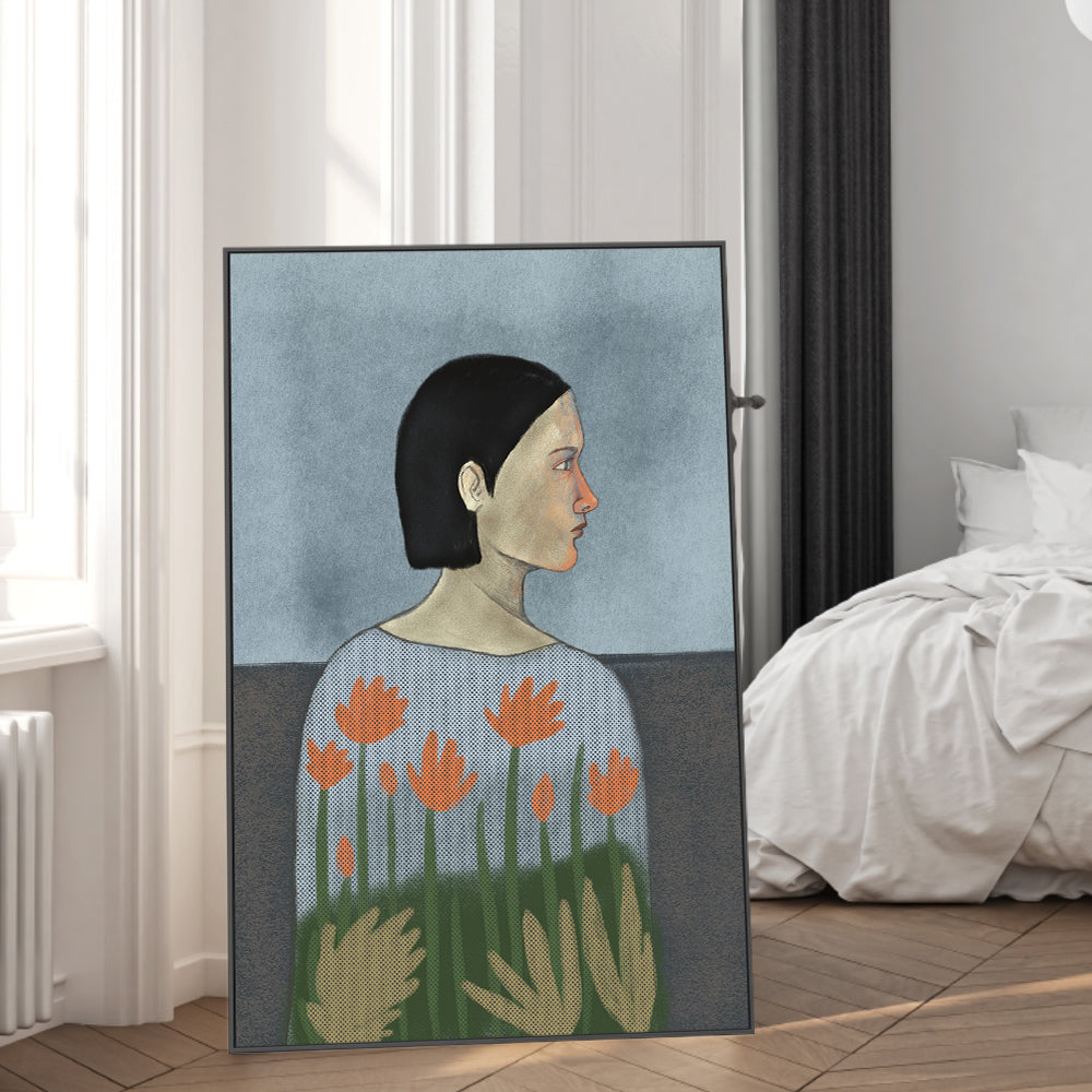 wall-art-print-canvas-poster-framed-Woman Portrait-2