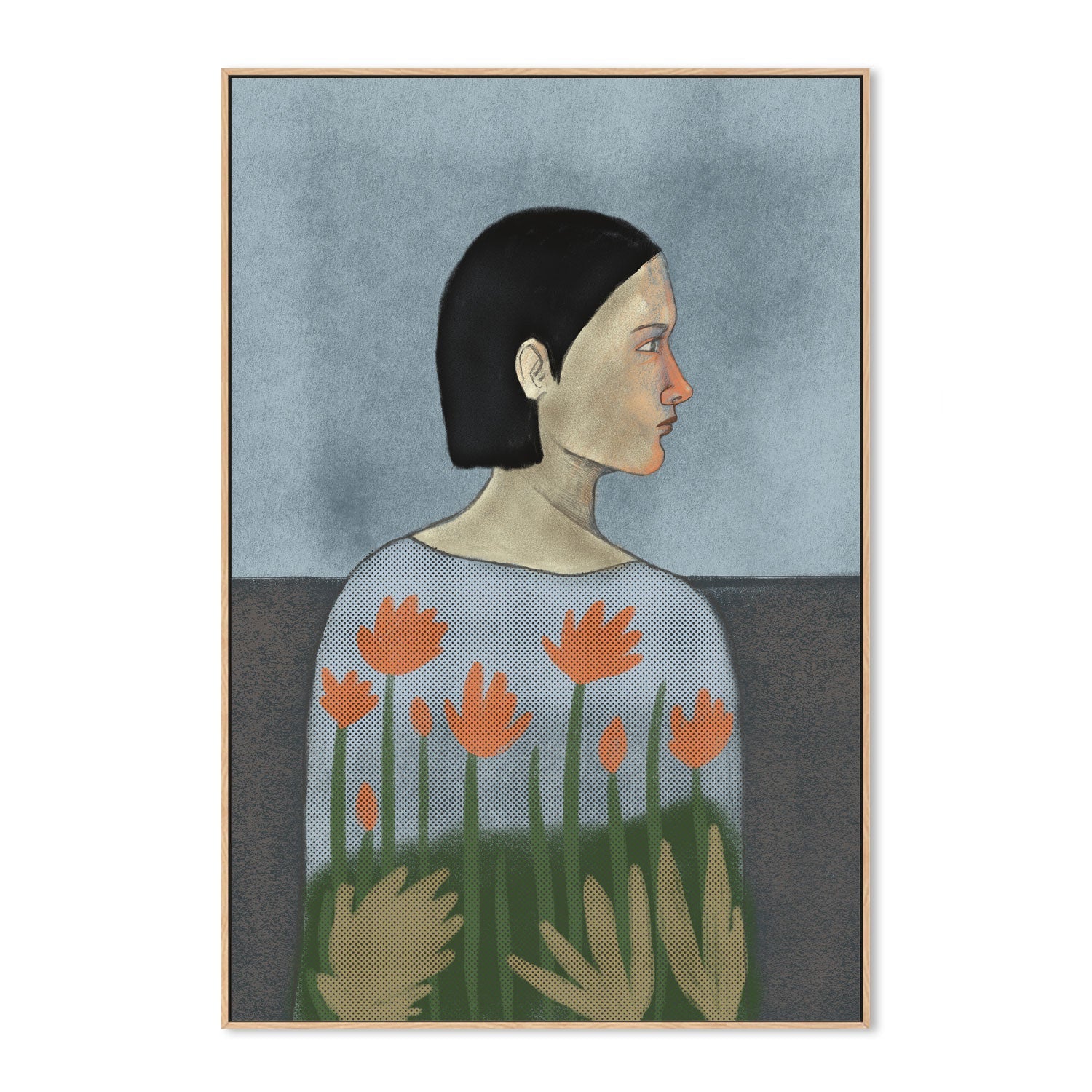 wall-art-print-canvas-poster-framed-Woman Portrait-4