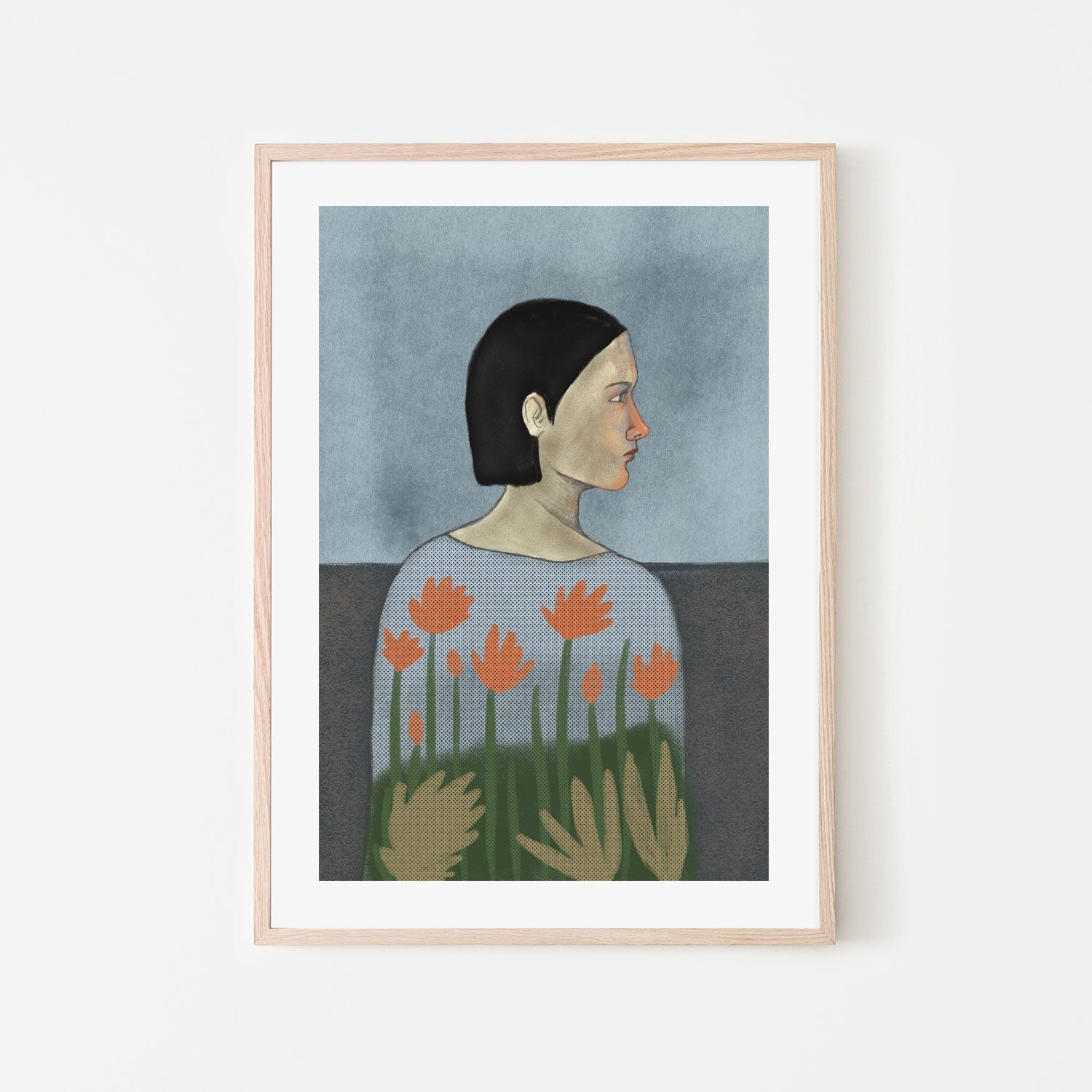 wall-art-print-canvas-poster-framed-Woman Portrait-6