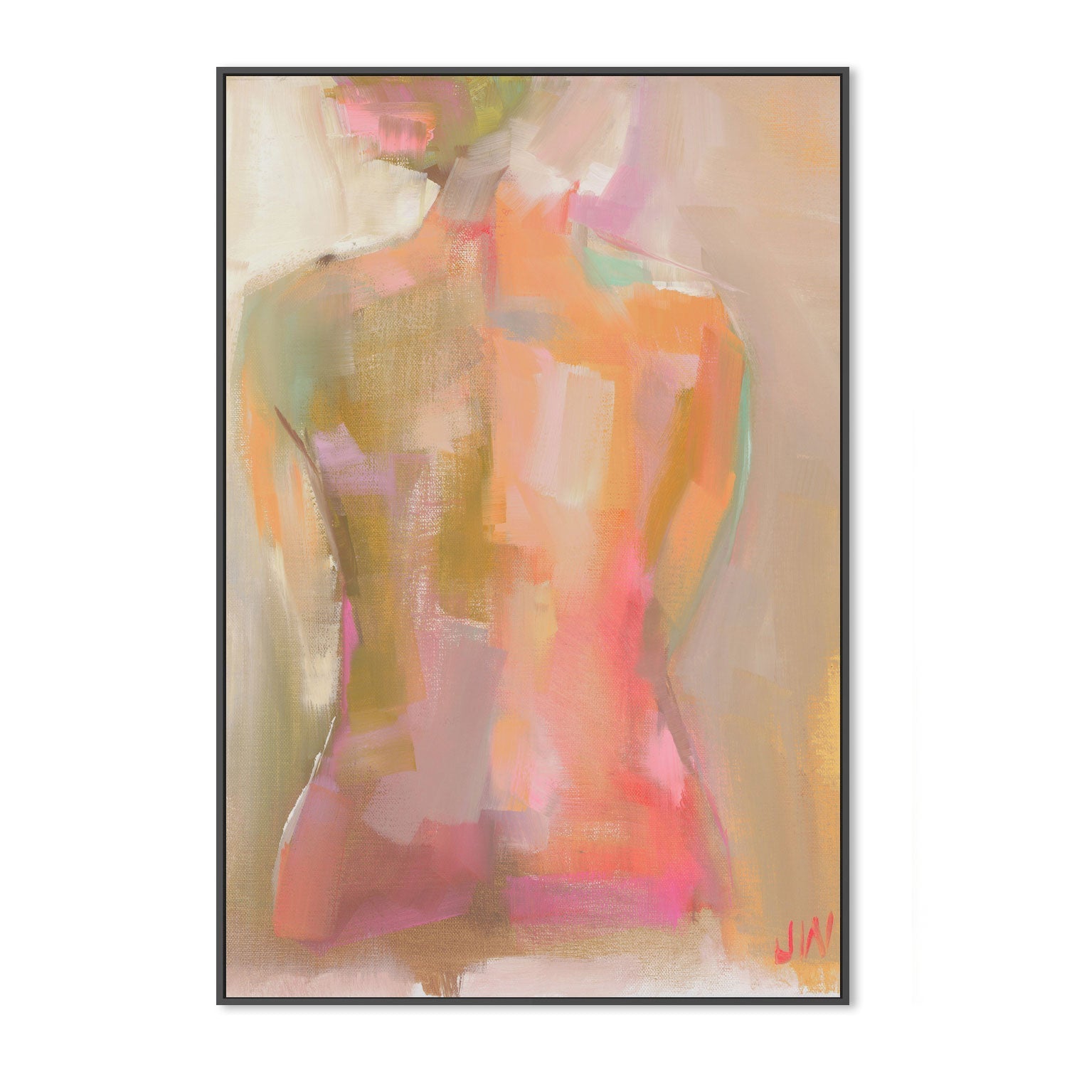 wall-art-print-canvas-poster-framed-Woman's Back , By Jenny Westenhofer Art-3