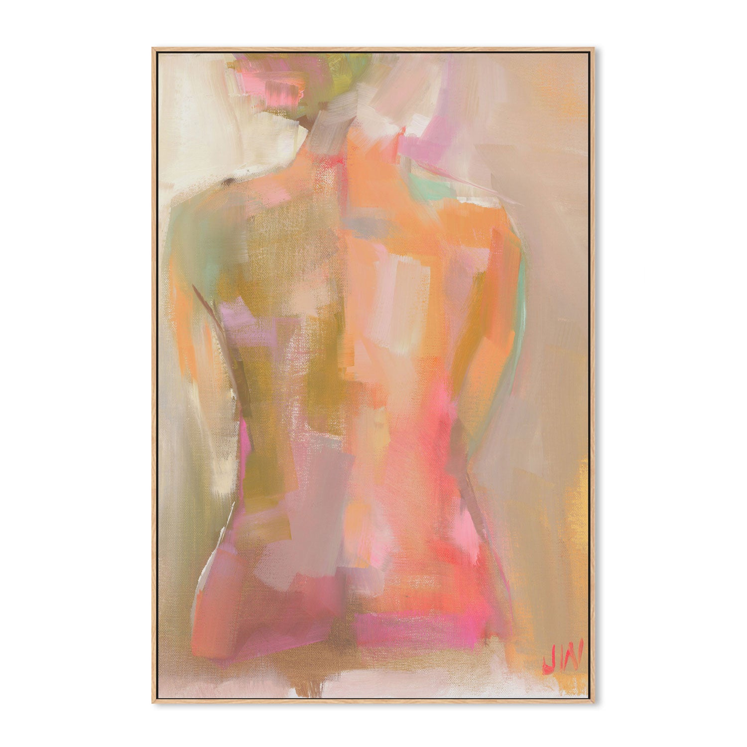 wall-art-print-canvas-poster-framed-Woman's Back , By Jenny Westenhofer Art-4