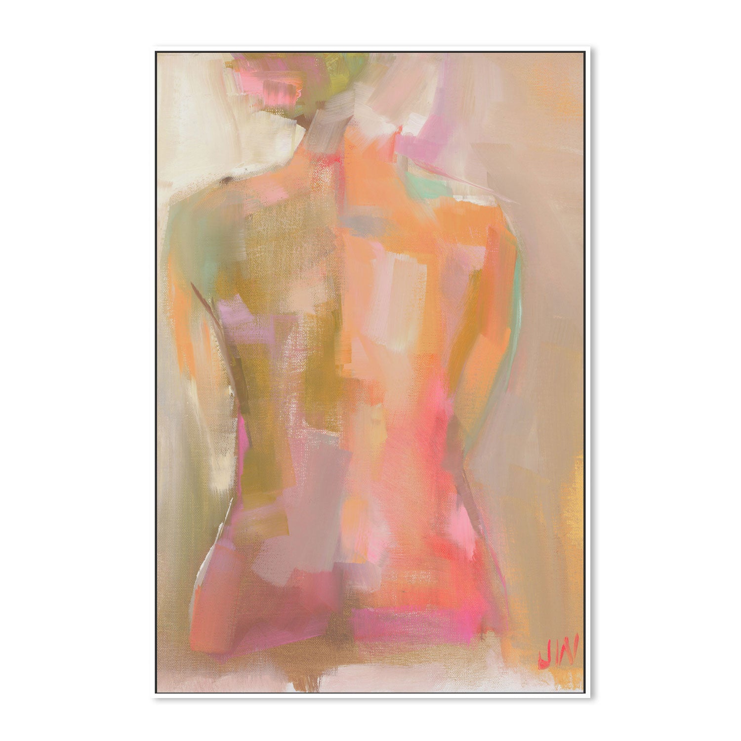 wall-art-print-canvas-poster-framed-Woman's Back , By Jenny Westenhofer Art-5