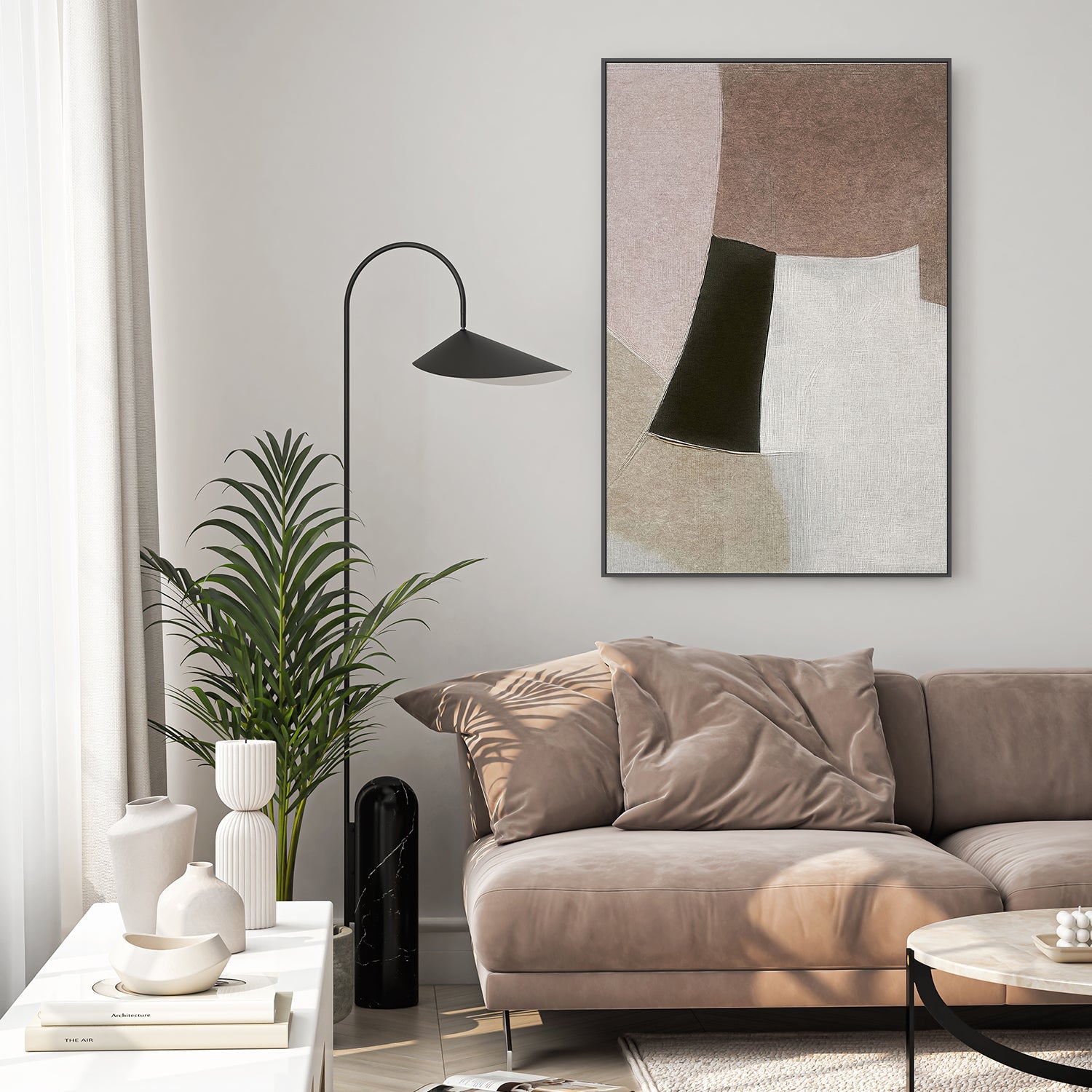wall-art-print-canvas-poster-framed-Wonder Brown Tones, Style A , By Alma-7