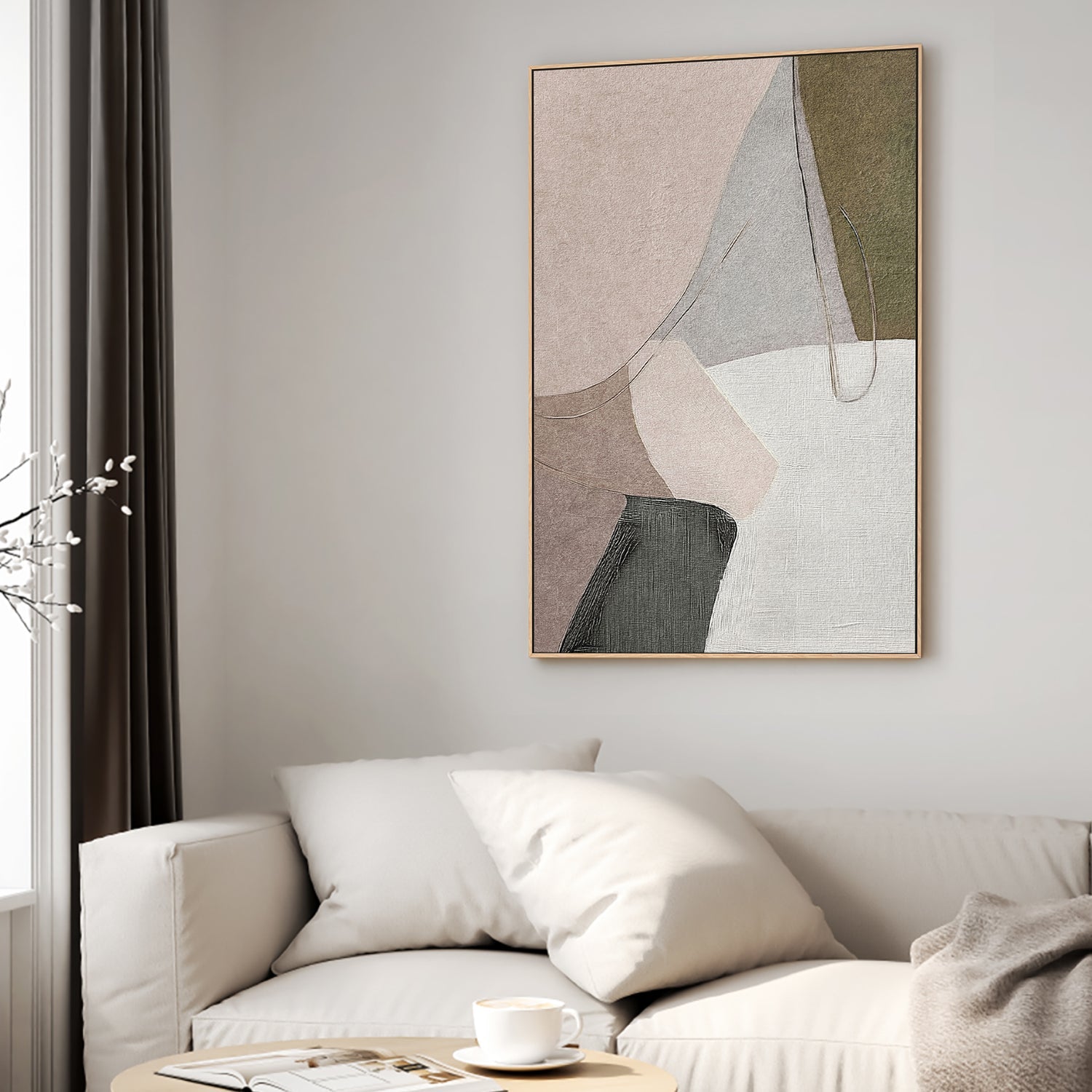 wall-art-print-canvas-poster-framed-Wonder Brown Tones, Style B , By Alma-2