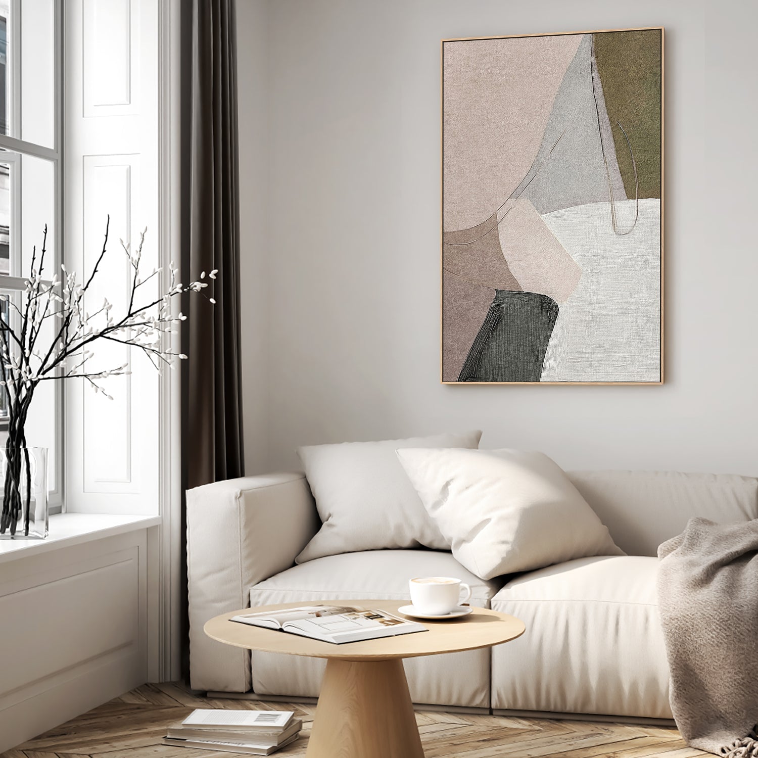 wall-art-print-canvas-poster-framed-Wonder Brown Tones, Style B , By Alma-7