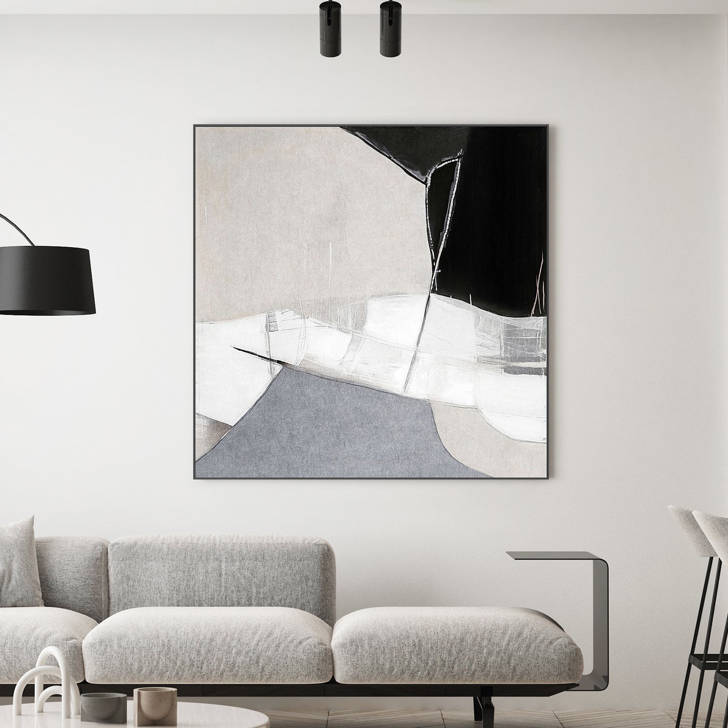 wall-art-print-canvas-poster-framed-Wonder Monochrome, Style A , By Alma-2