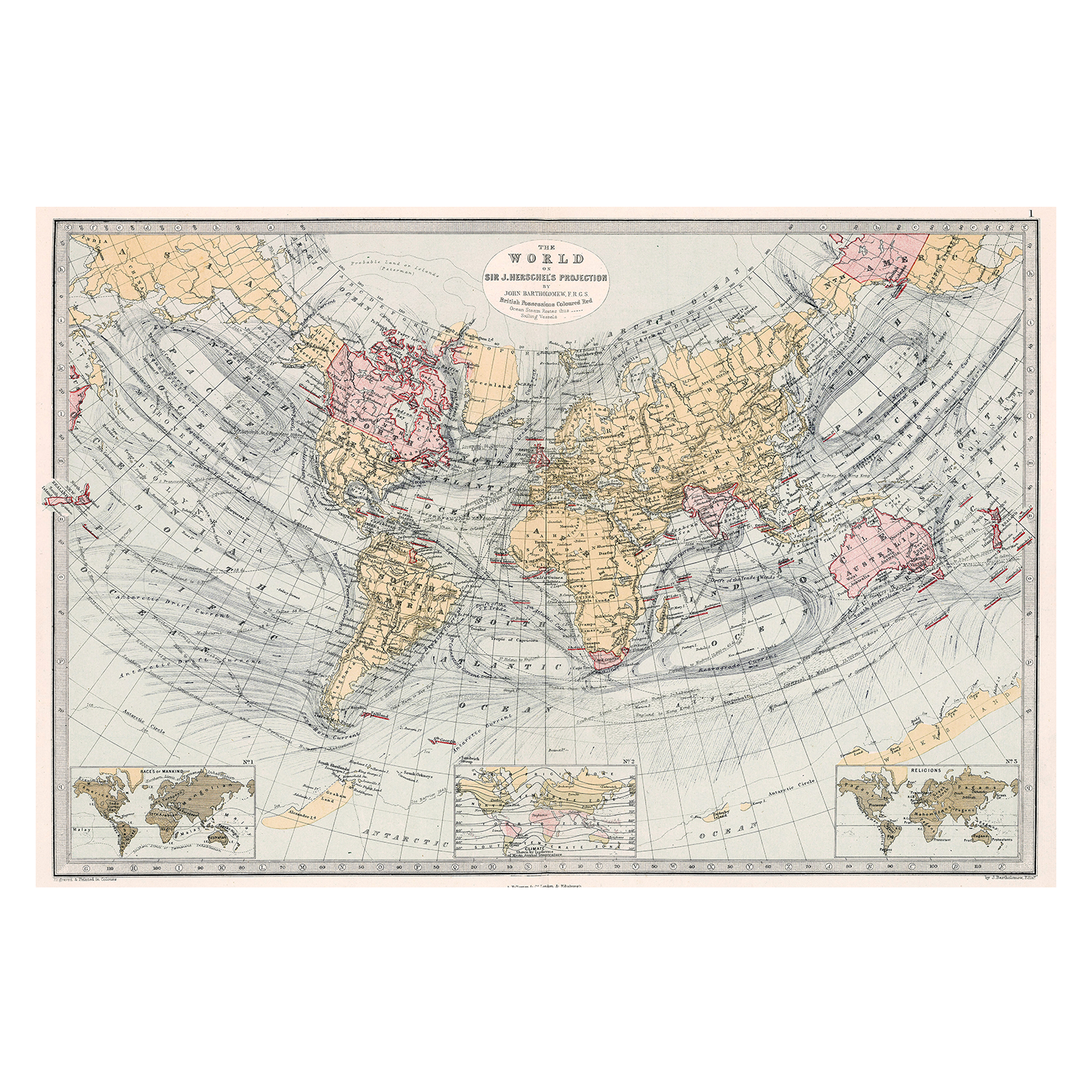 wall-art-print-canvas-poster-framed-World Map , By Adam Shaw-1