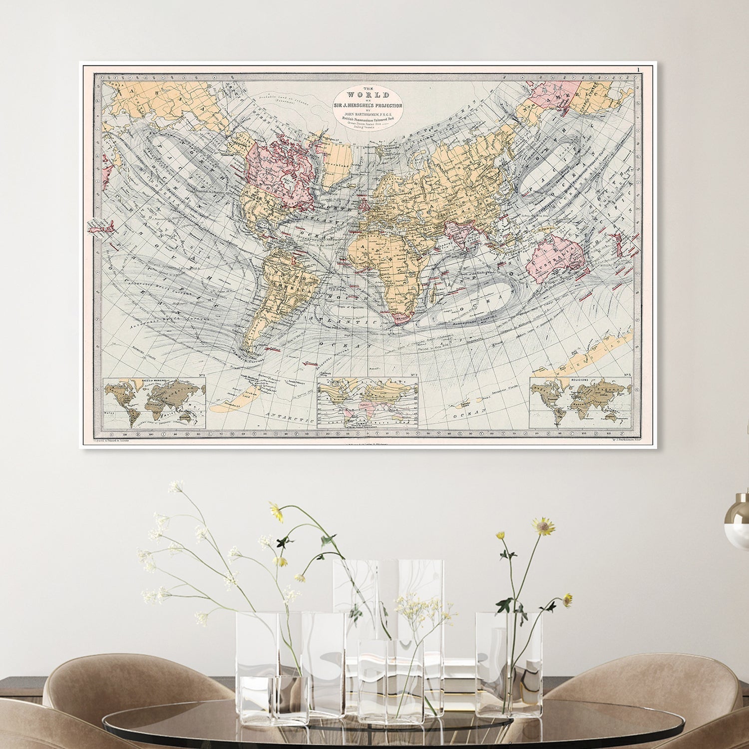 wall-art-print-canvas-poster-framed-World Map , By Adam Shaw-2