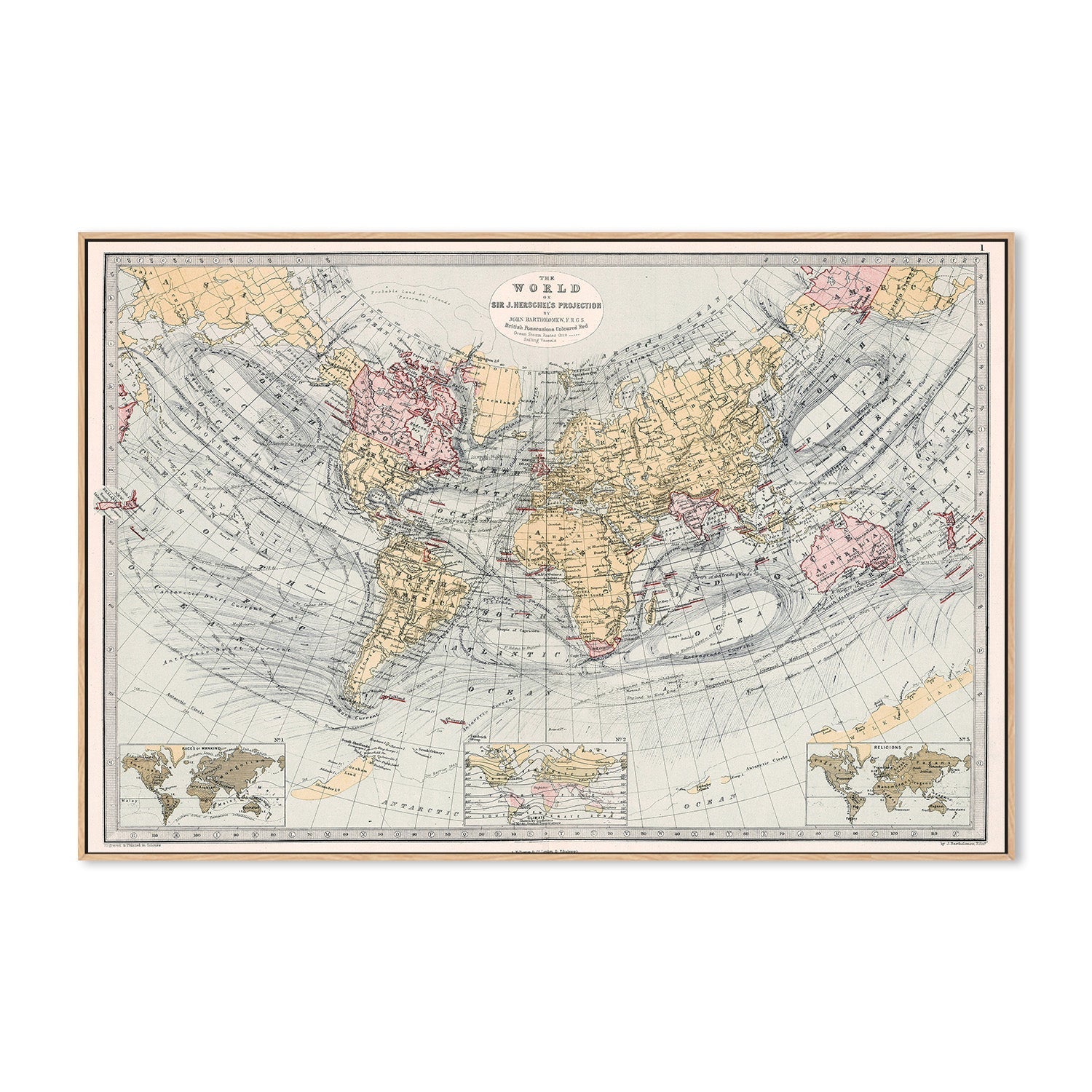 wall-art-print-canvas-poster-framed-World Map , By Adam Shaw-4