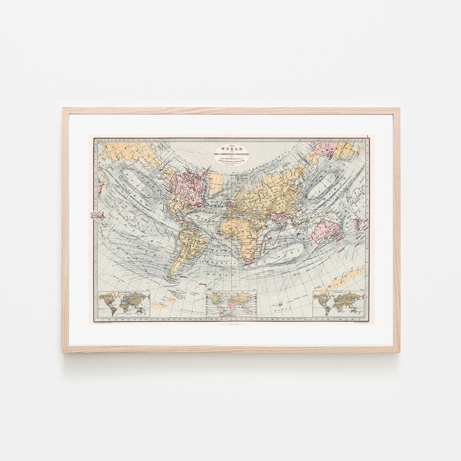 wall-art-print-canvas-poster-framed-World Map , By Adam Shaw-6