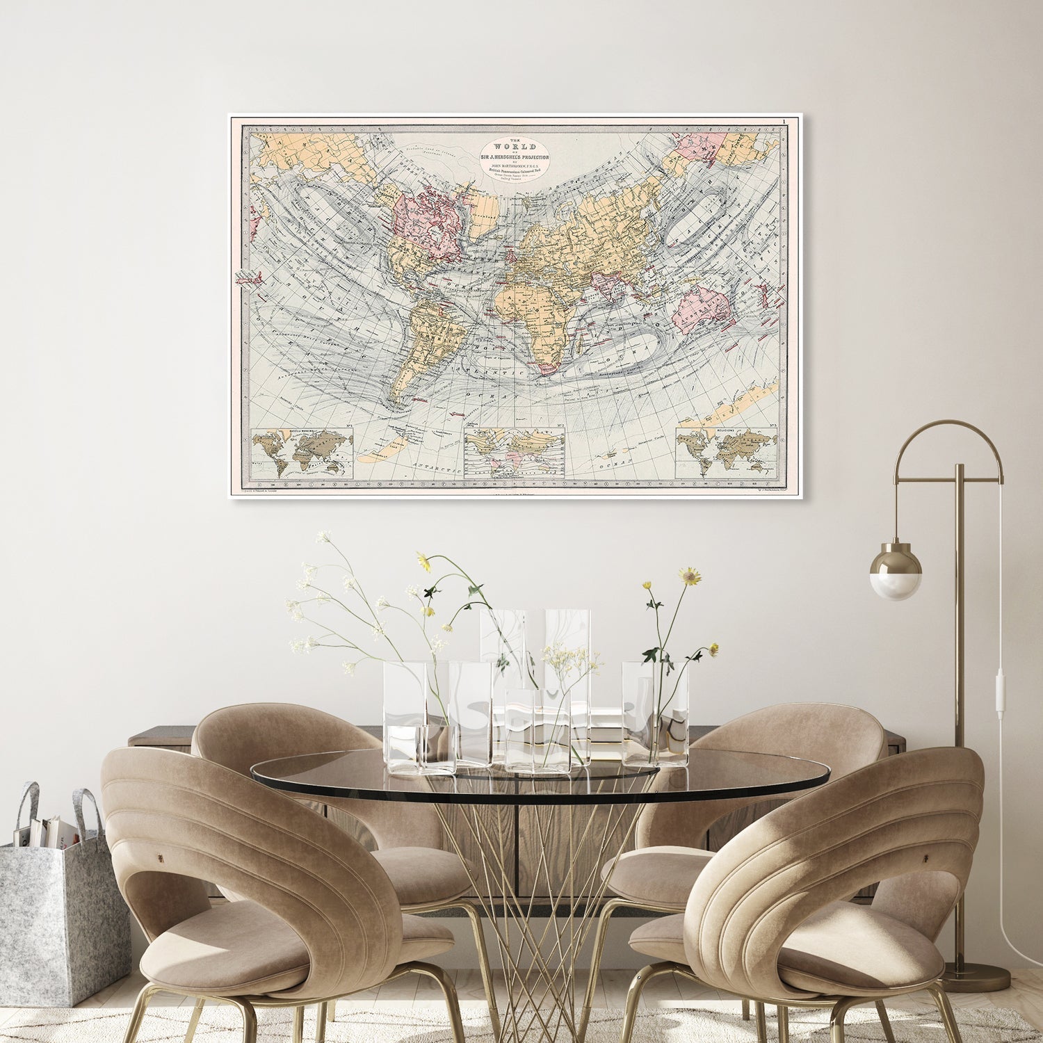 wall-art-print-canvas-poster-framed-World Map , By Adam Shaw-7