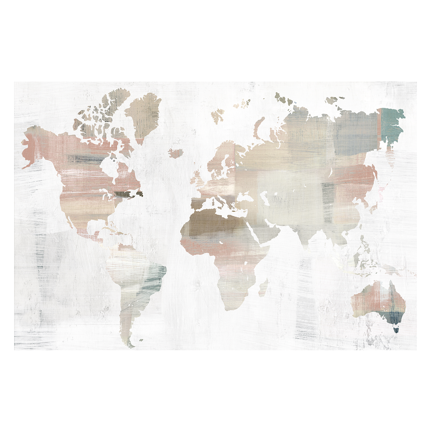 wall-art-print-canvas-poster-framed-World Traveler's Map , By Isabelle Z-1
