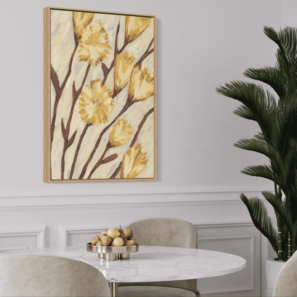 wall-art-print-canvas-poster-framed-Yellow Blossoms-by-Emily Wood-Gioia Wall Art