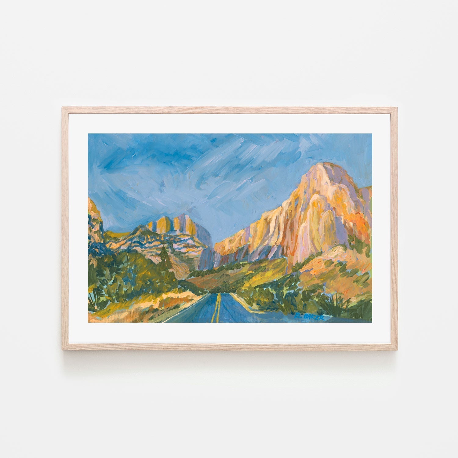 wall-art-print-canvas-poster-framed-Yellow Mountain , By Eleanor Baker-6