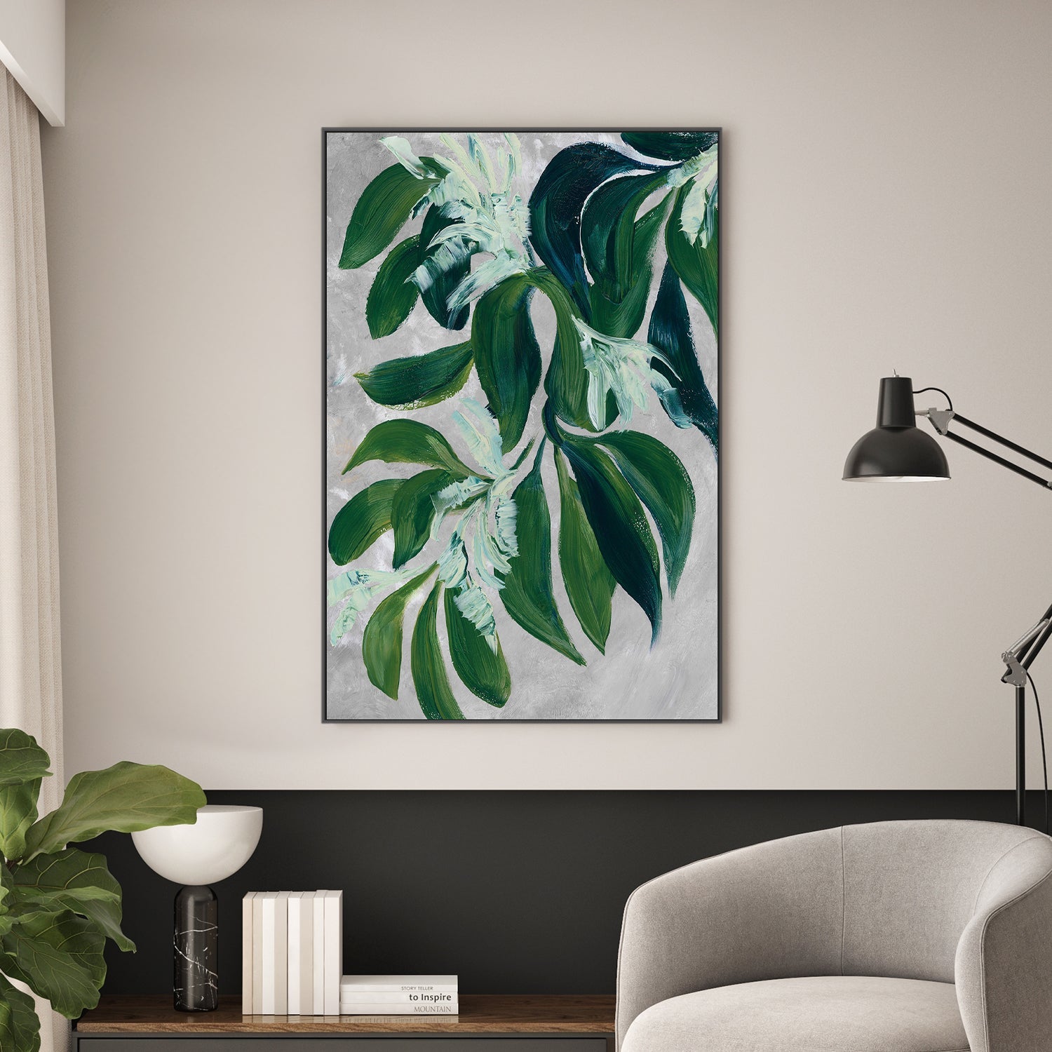 wall-art-print-canvas-poster-framed-Yoon leaves-2