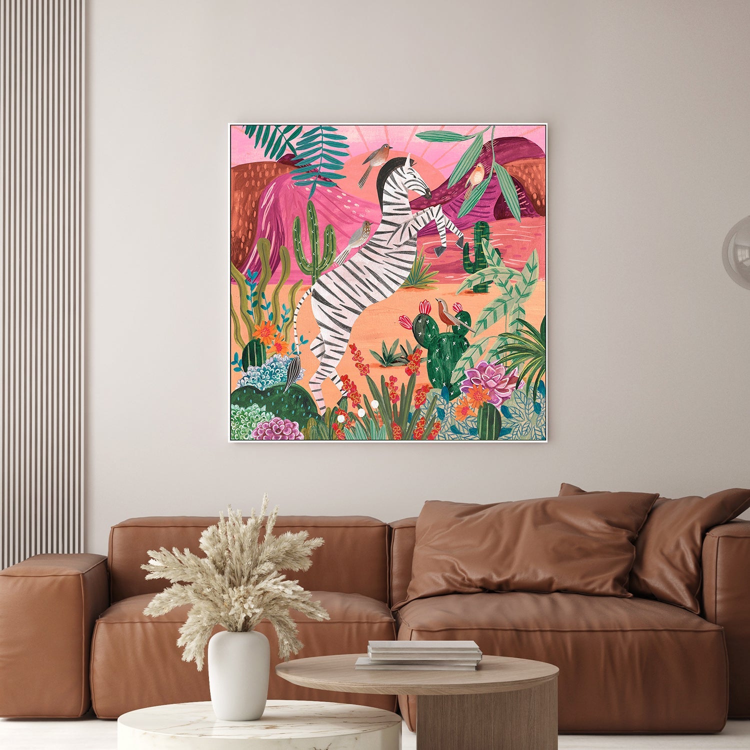 wall-art-print-canvas-poster-framed-Zebra in the mountains-7