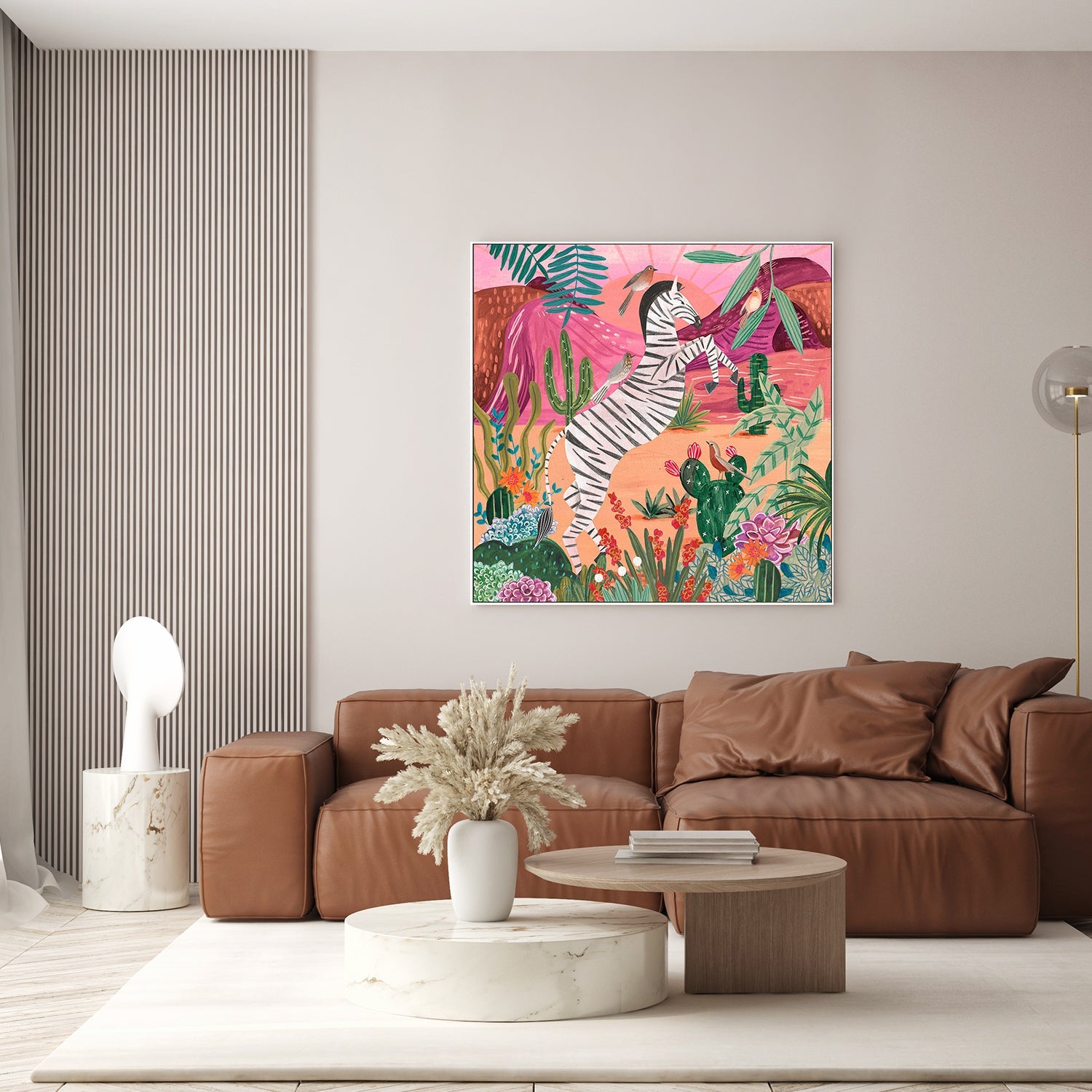 wall-art-print-canvas-poster-framed-Zebra in the mountains-8