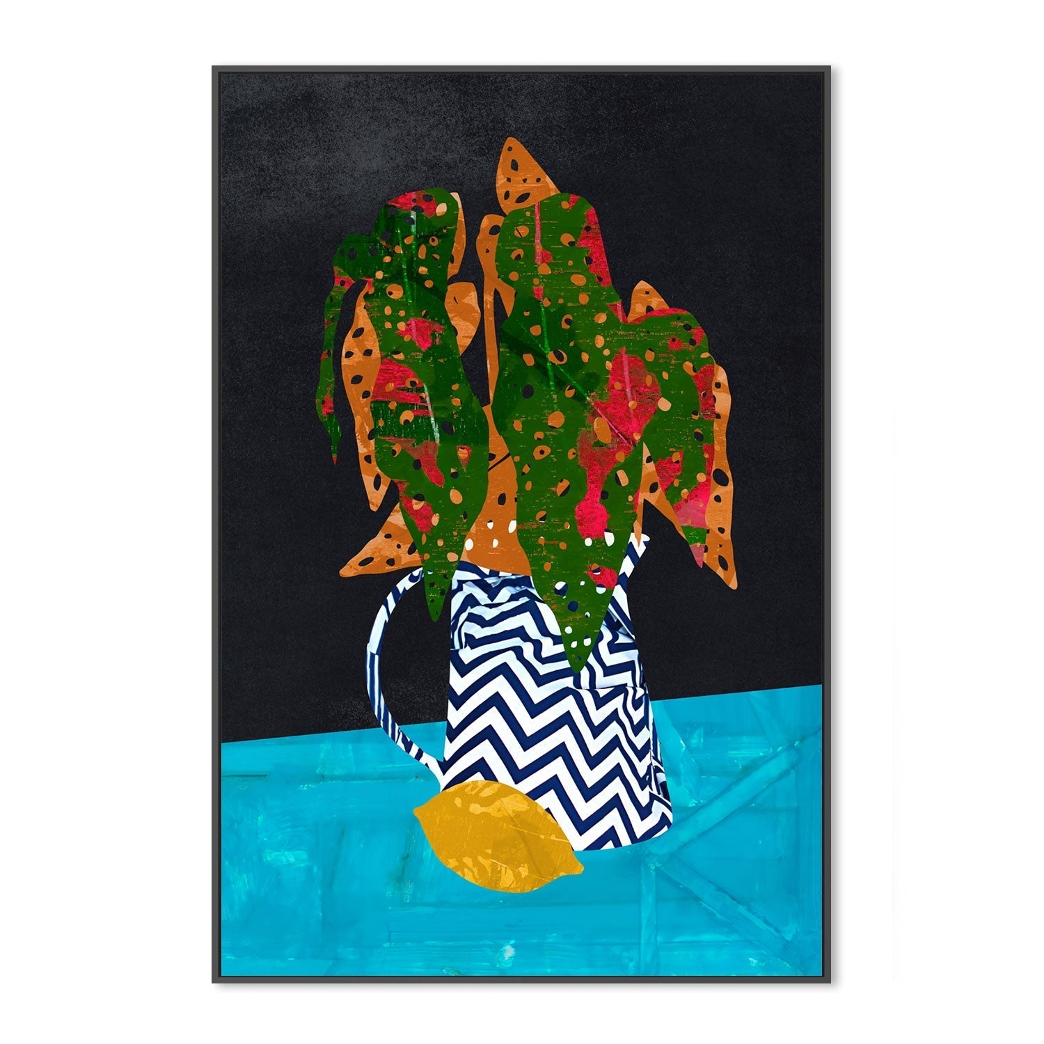 wall-art-print-canvas-poster-framed-Zigzag Vase , By Rogério Arruda-GIOIA-WALL-ART