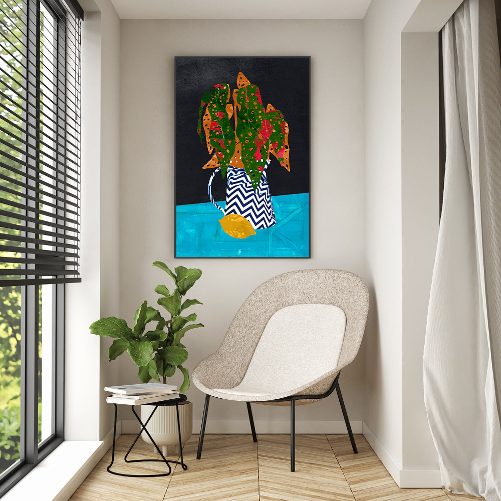 wall-art-print-canvas-poster-framed-Zigzag Vase , By Rogério Arruda-GIOIA-WALL-ART